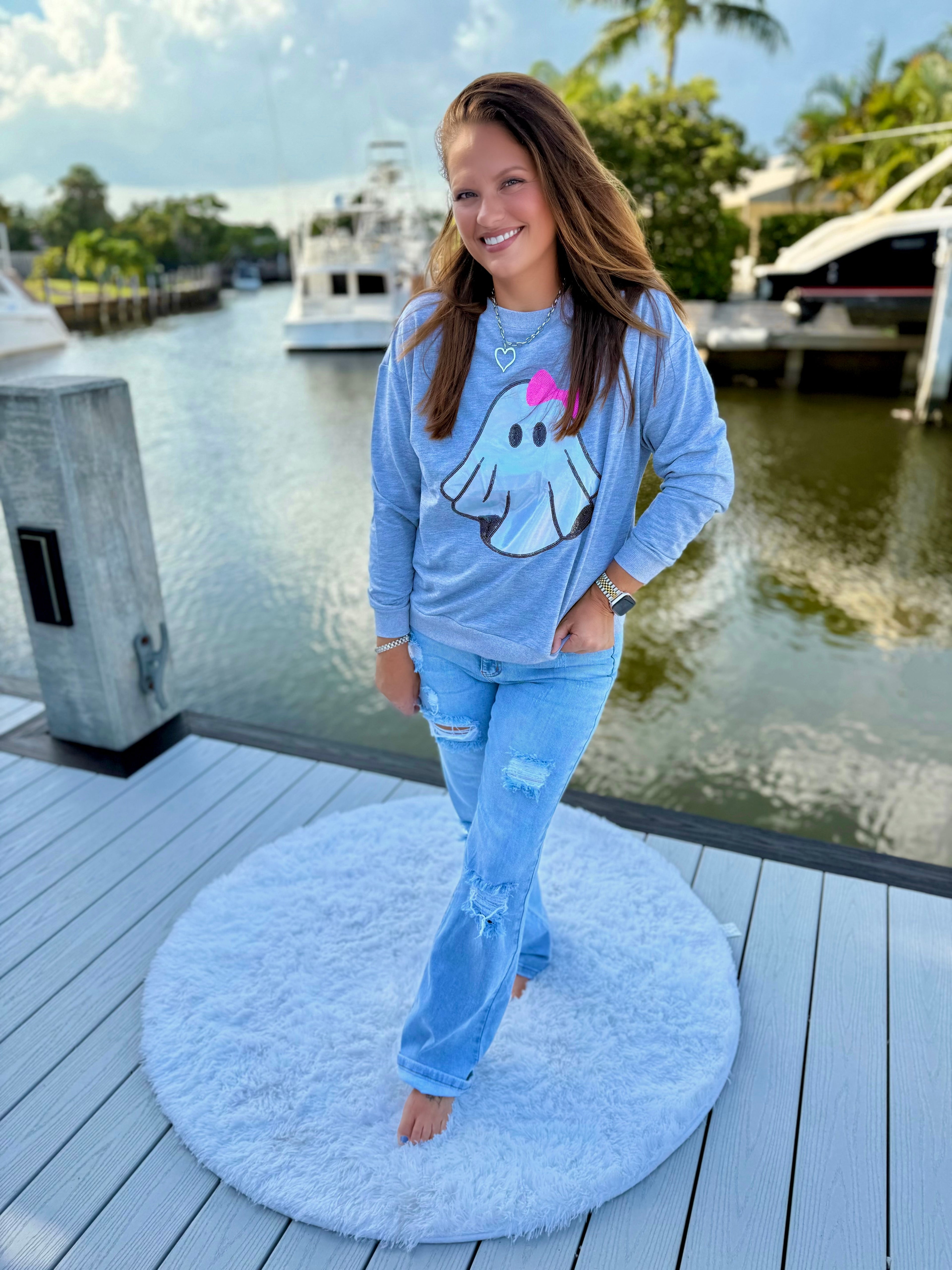 Gigi The Ghost Metallic Pullover by Jess Lea - BFF Here