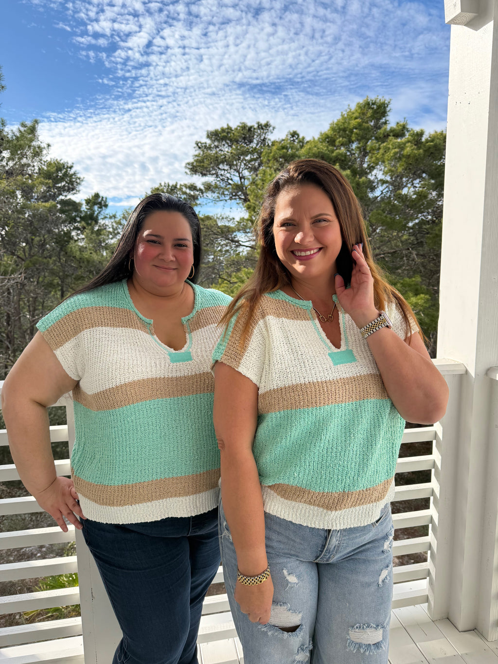 Short Sleeve Color Block Stripe Top by Sew In Love (Ships 2-3 weeks) - BFF Here