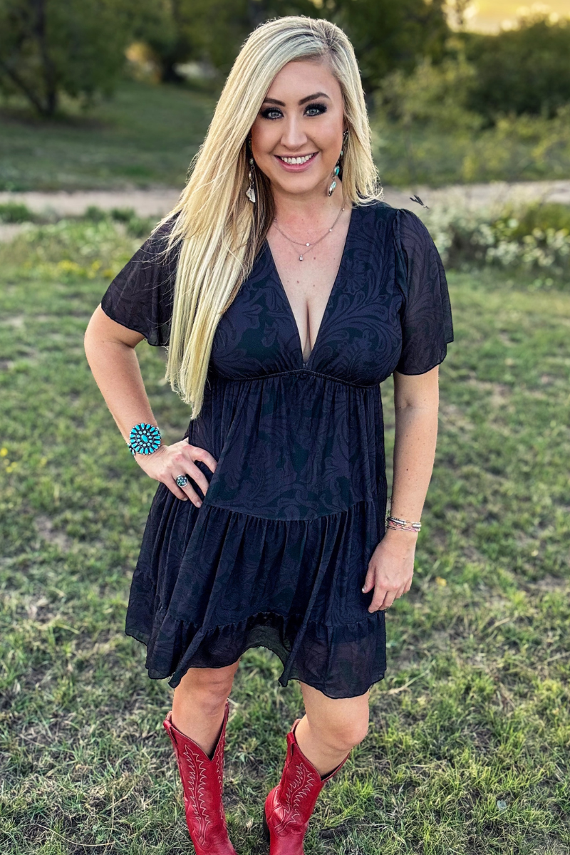 Tooled In Black Dress by Sterling Kreek - BFF Here