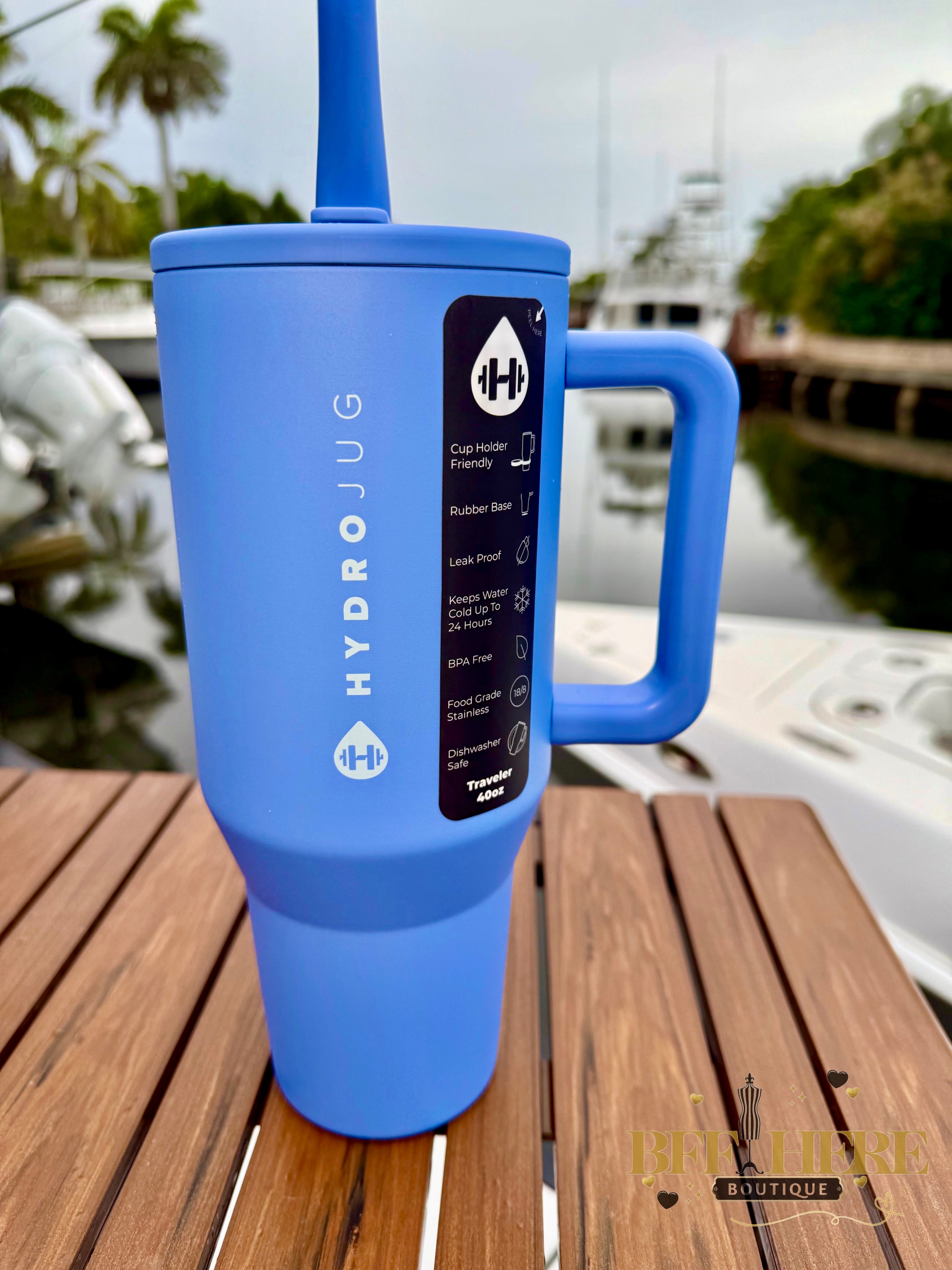 HydroJug Traveler - 40oz / Light Blue - BFF Here