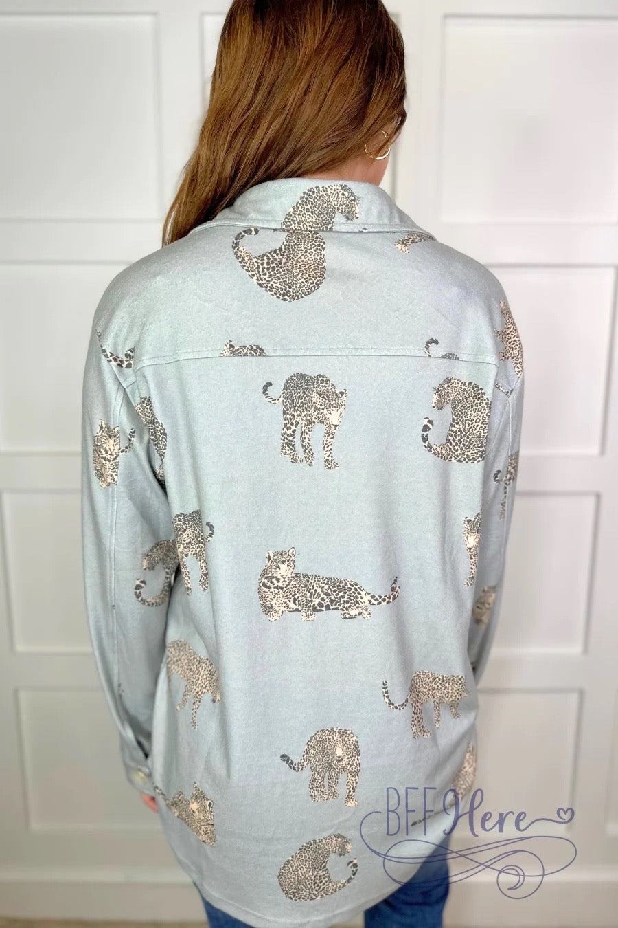 PREORDER-Take A Walk Cheetah Button Up Top (Ships Beginning of December) - BFF Here