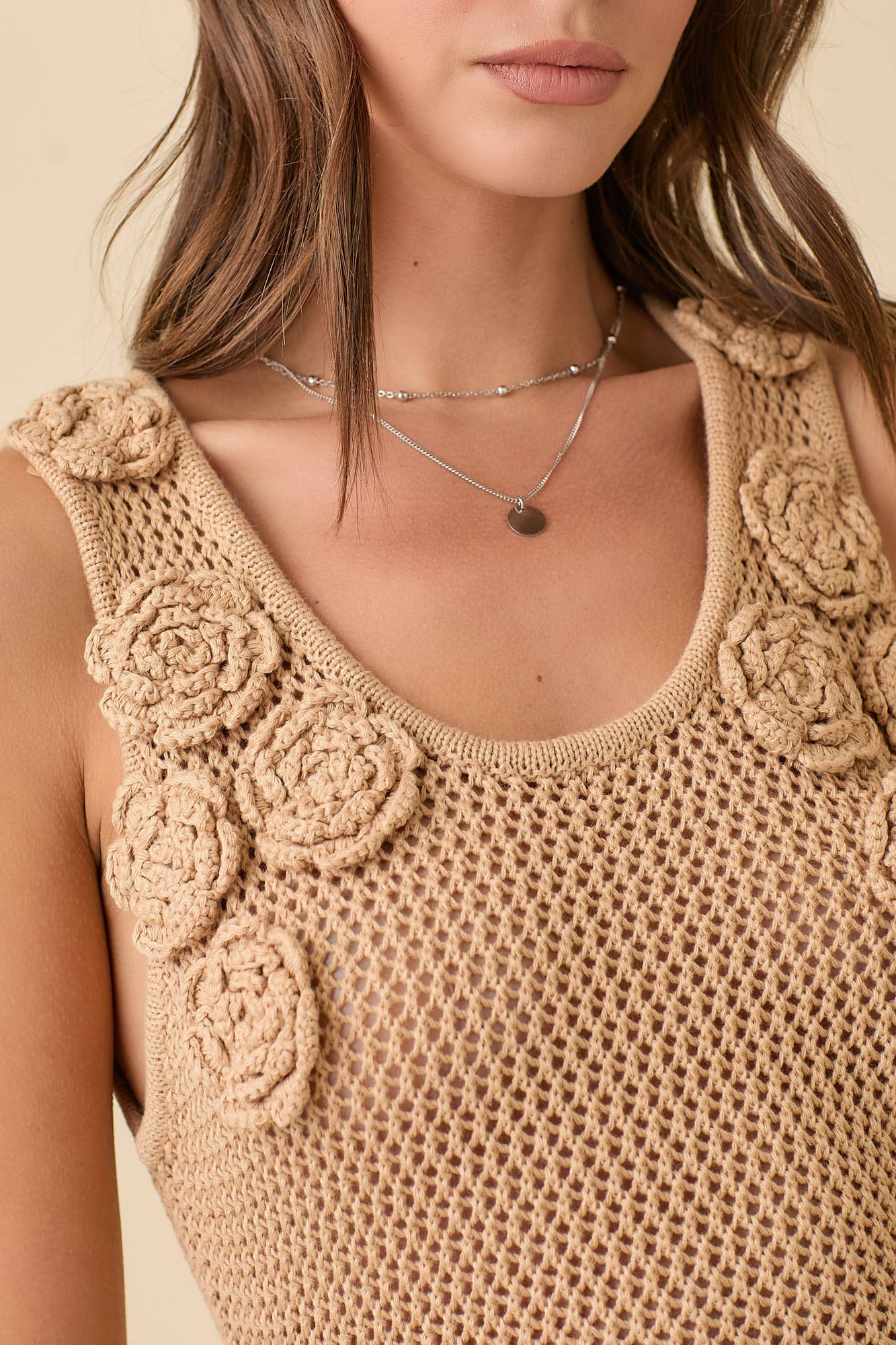 Desert Rose Crochet Tank Top - BFF Here