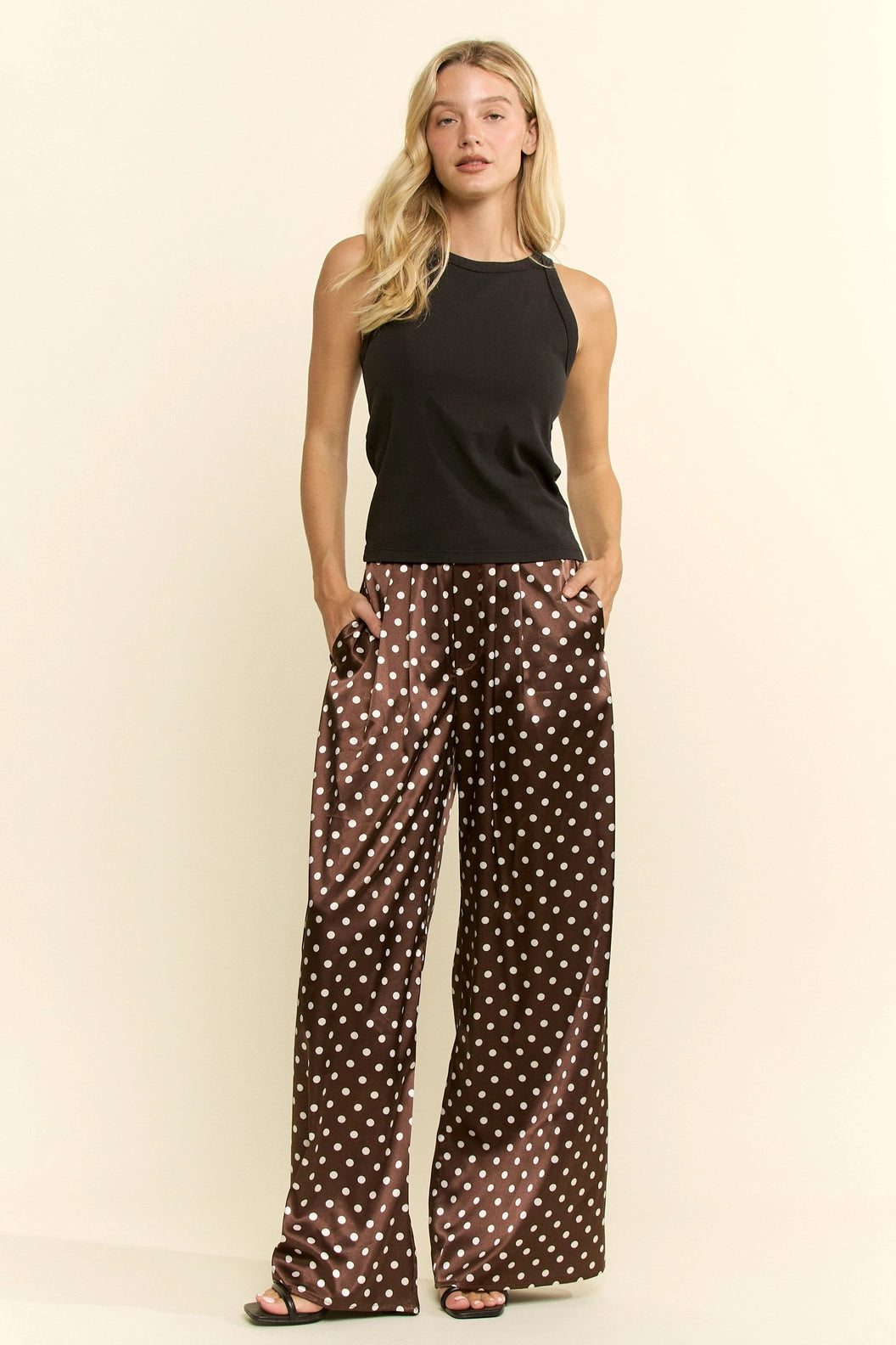 Soft Dot Wide Pants (ARRAY)  by Jade by Jane (Ships 2-3 weeks) - BFF Here