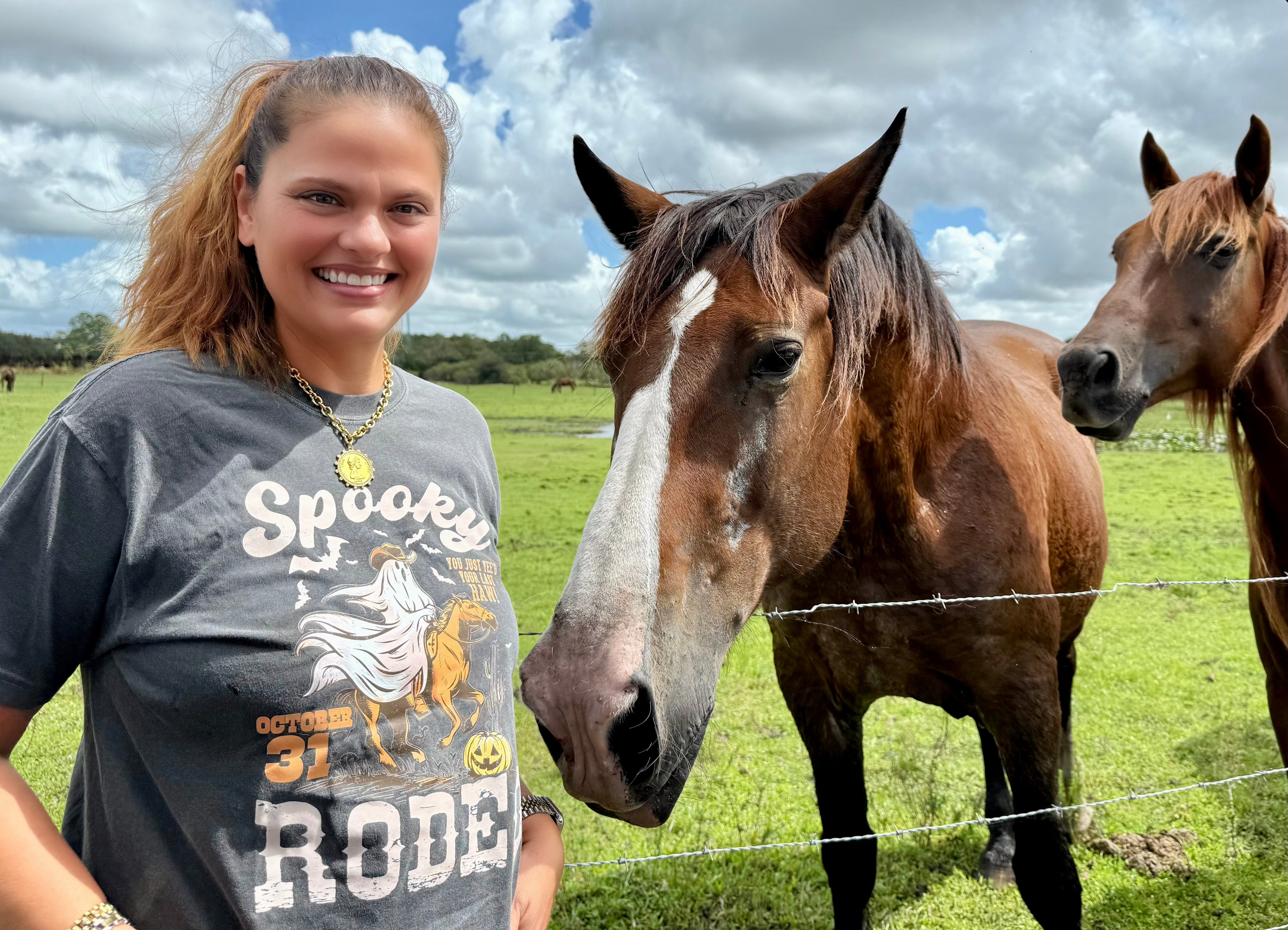 Spooky Rodeo Ghost Cowboy Tee - BFF Here