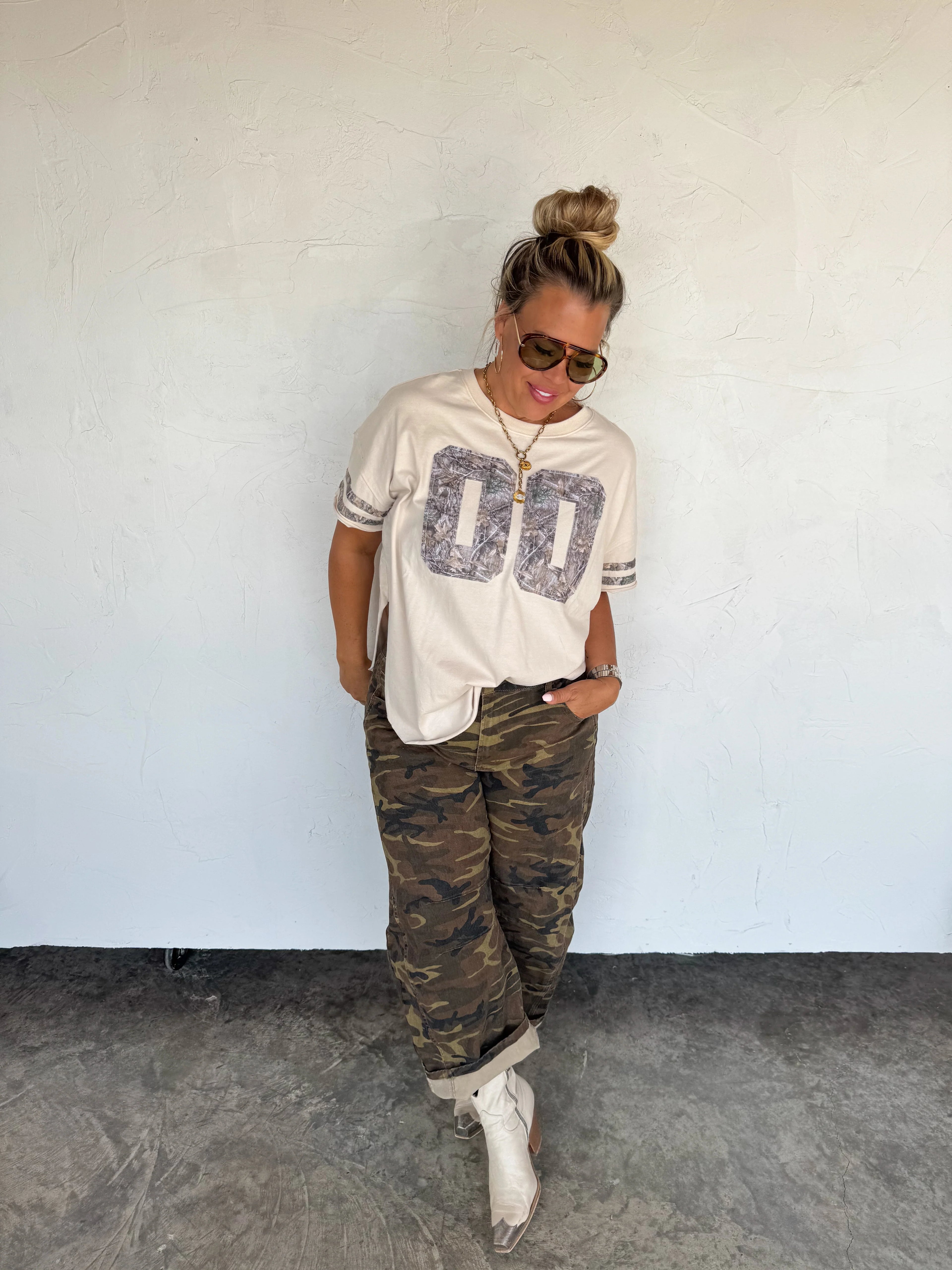 PREORDER: Bex Camo Barrel Jeans by Blakeley (ETA: Early November) - BFF Here