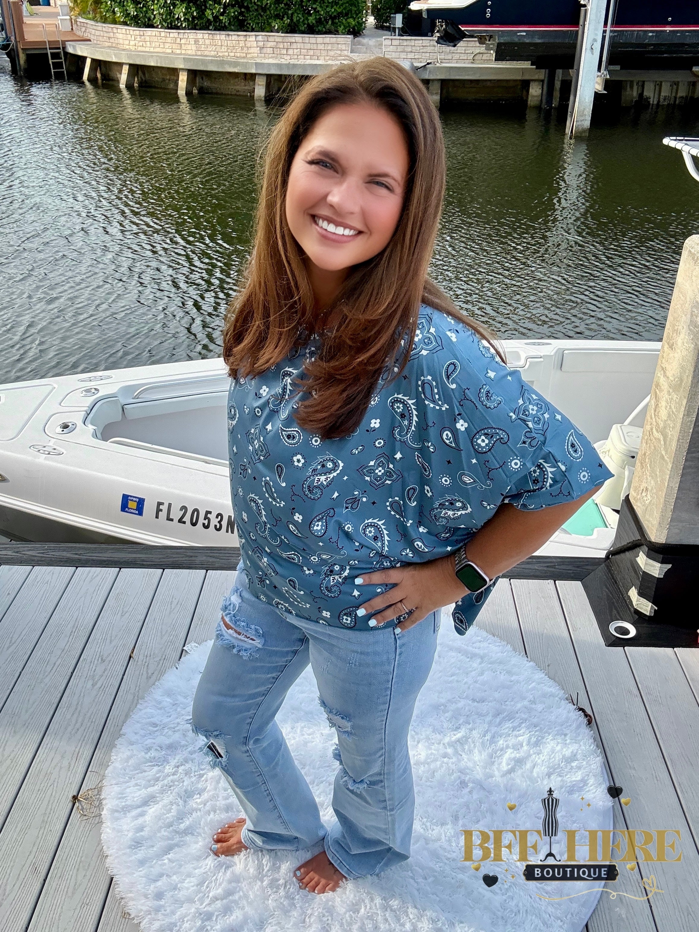 Pretty In Paisley Top by Sterling Kreek - BFF Here