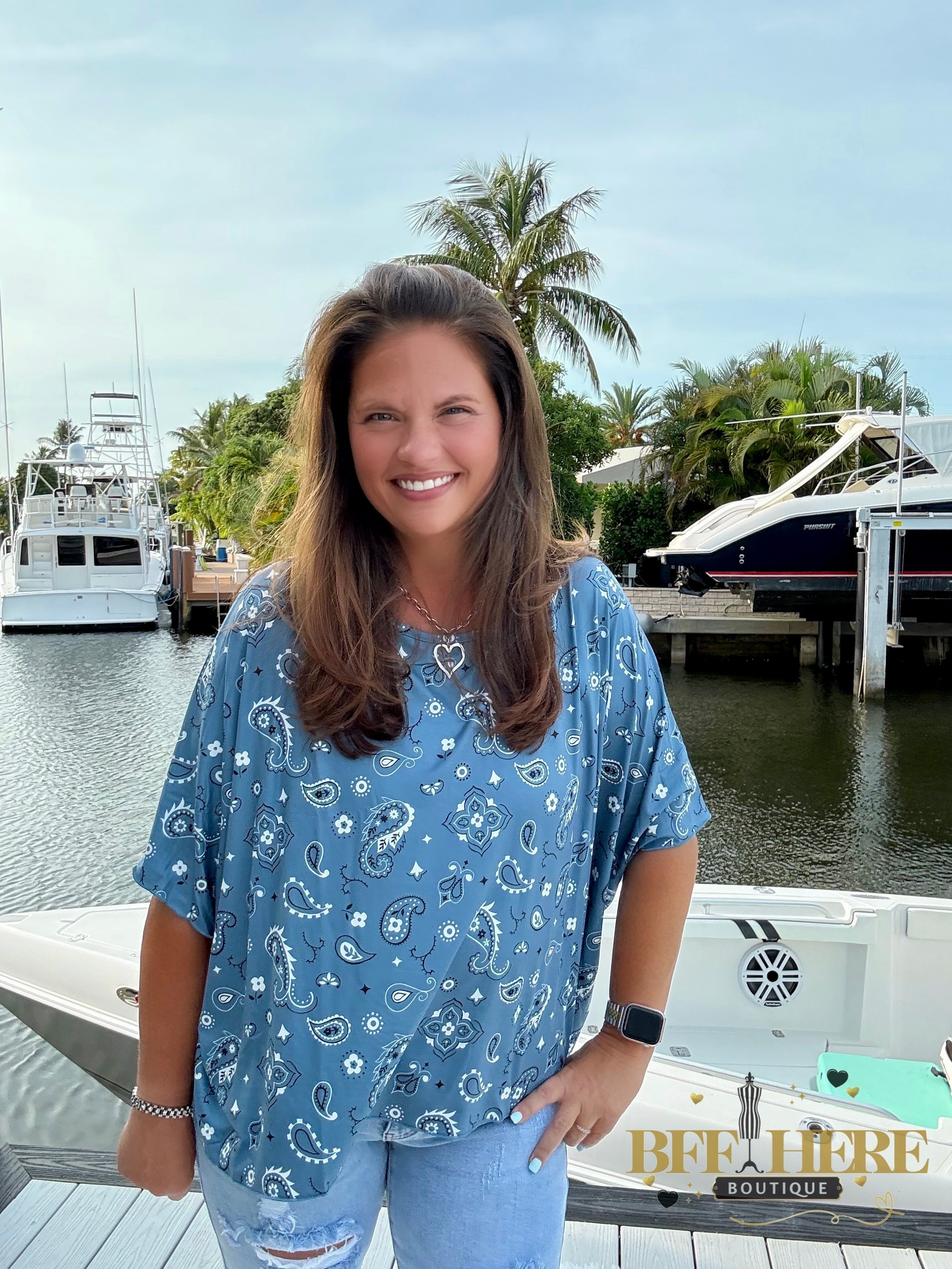 Pretty In Paisley Top by Sterling Kreek - BFF Here