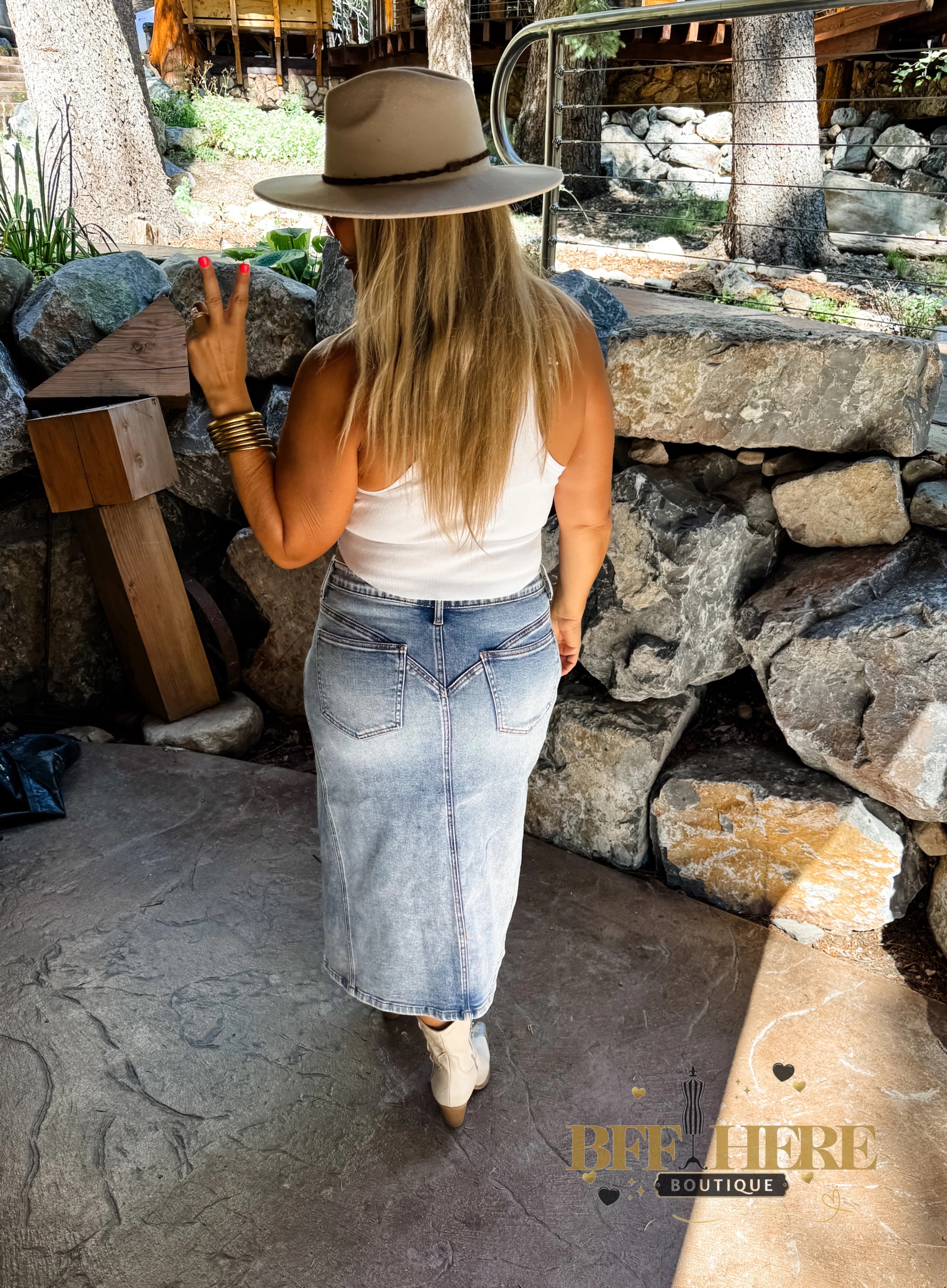 Jules Denim Skirt by Blakeley - BFF Here