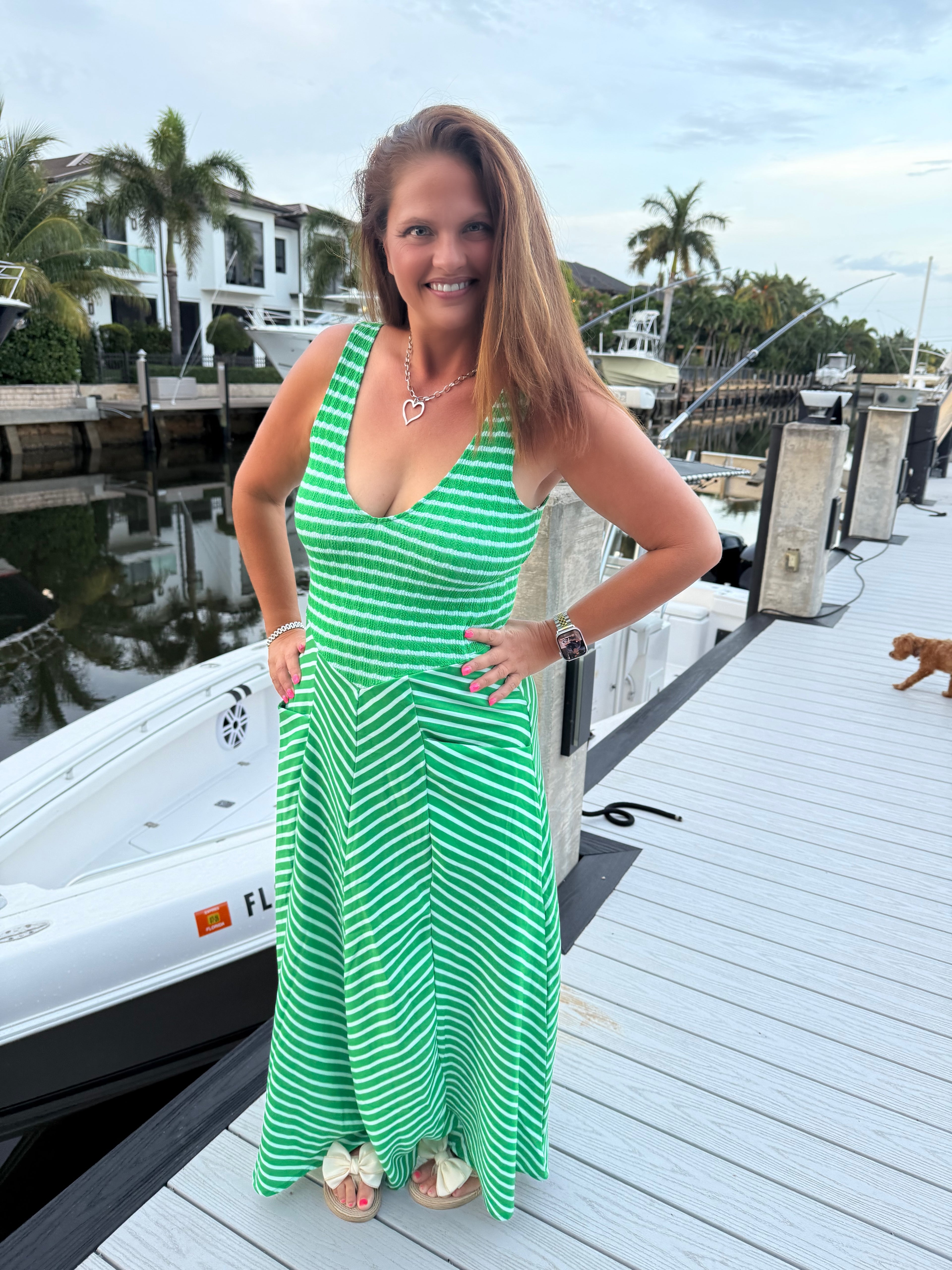 Luciana Stripe Dress by Blakeley - BFF Here