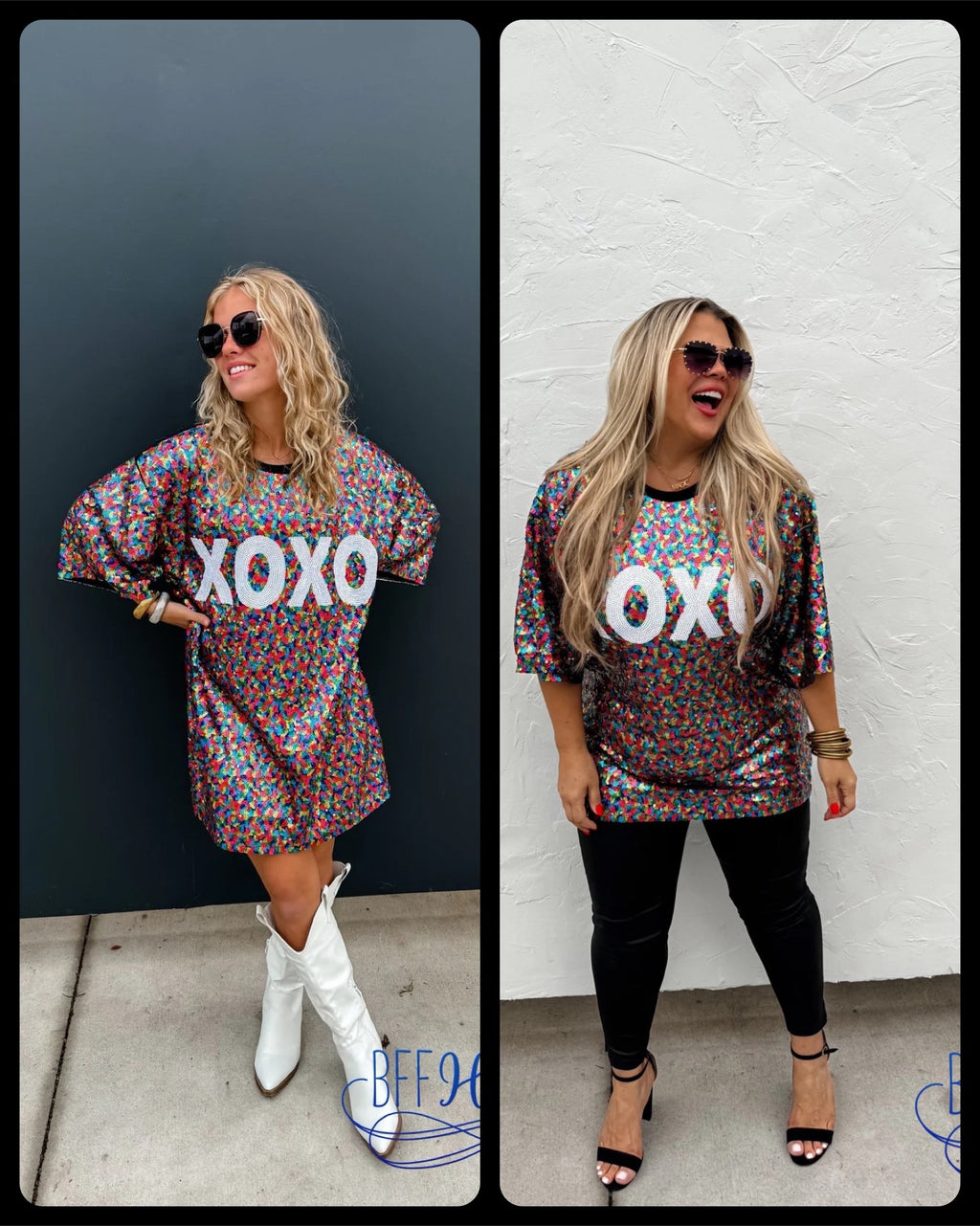 PREORDER: Shimmer in Love: The XOXO Sequin Top (Ships Middle of January) - BFF Here