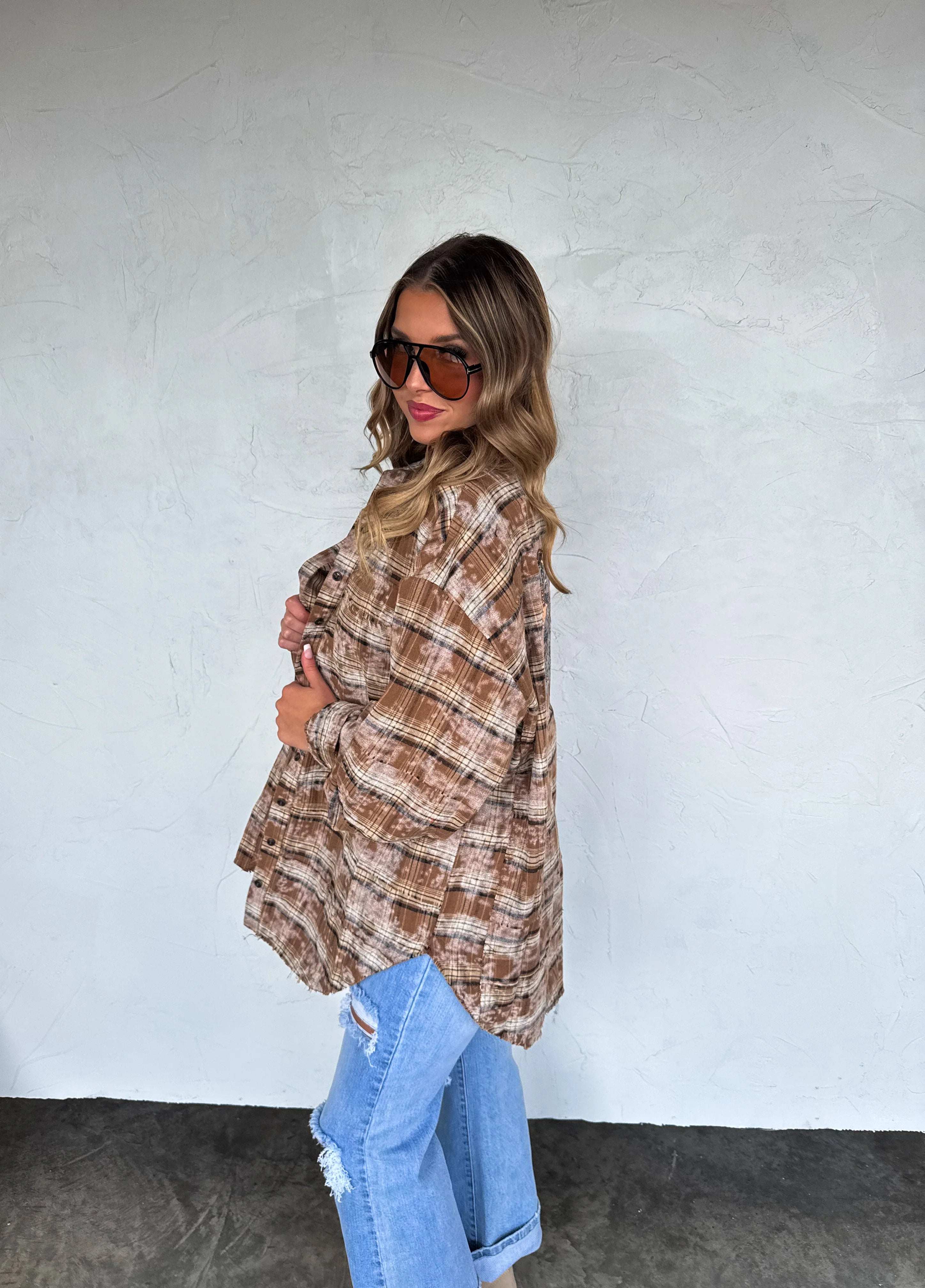 PREORDER: Juniper Bleached Plaid Top by Blakeley (ETA: Mid November ) - BFF Here