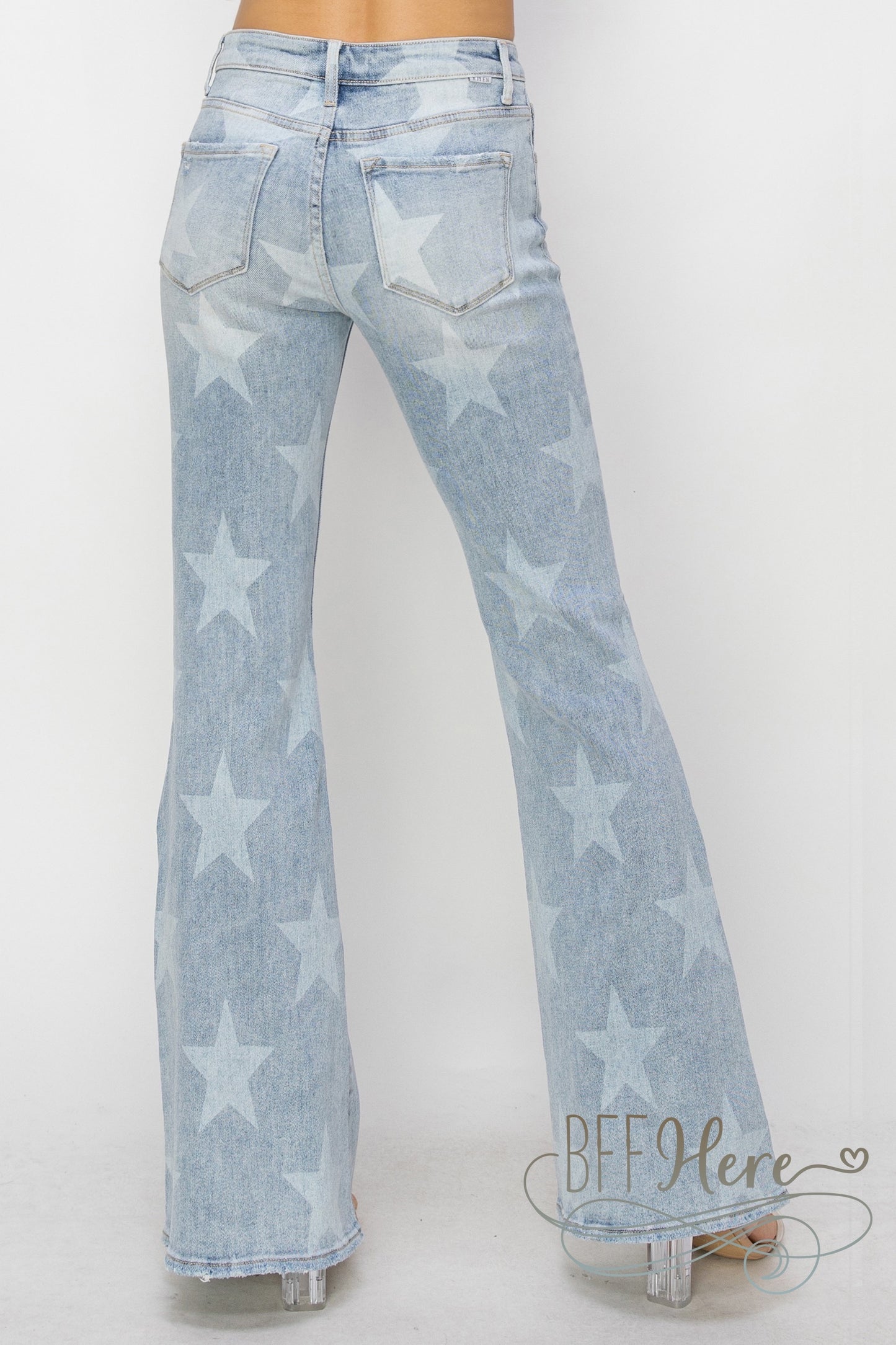 Starry Flare: Distressed Denim Jeans by Risen Jeans - BFF Here