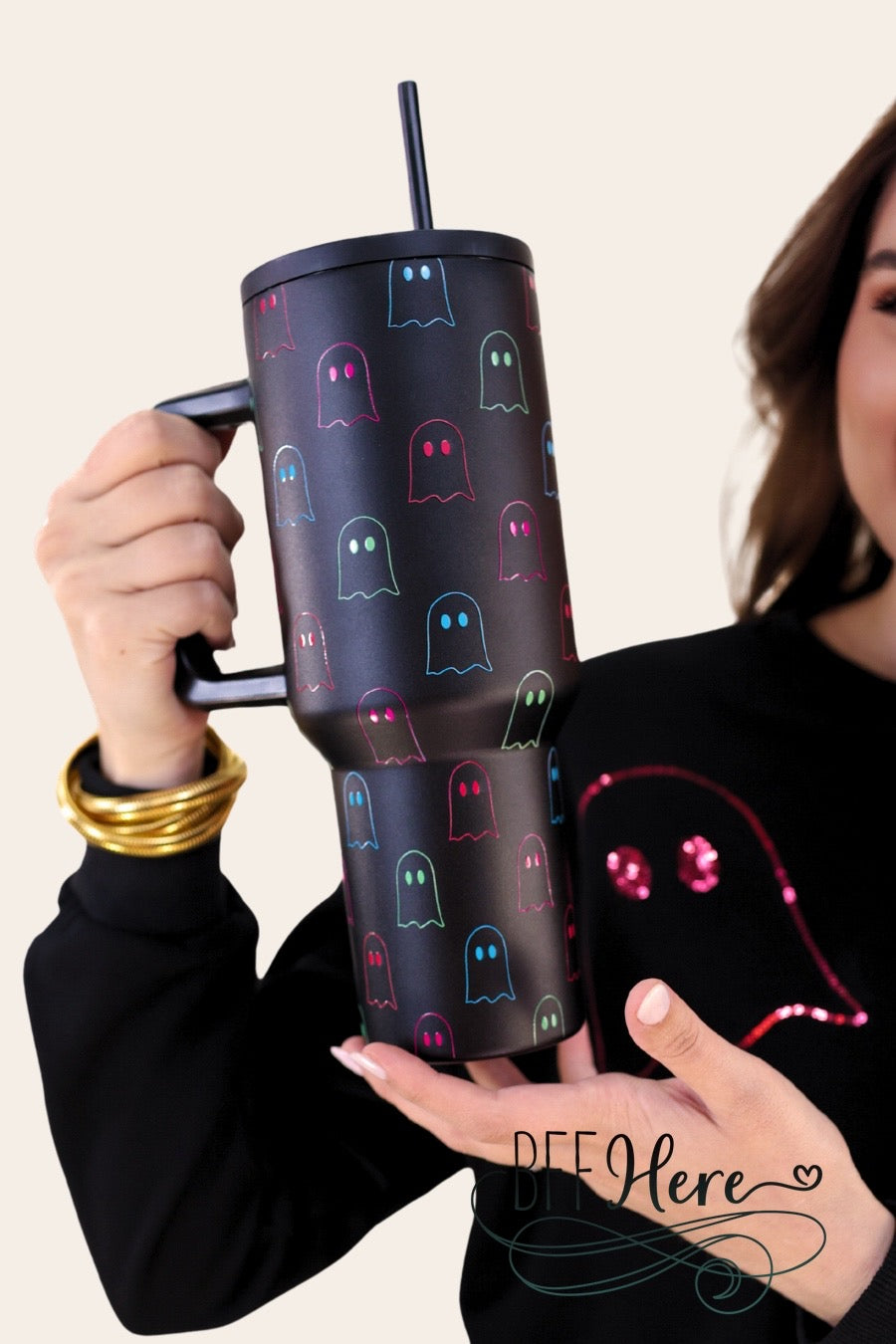 Ghost Time Tumbler by Jess Lea - BFF Here