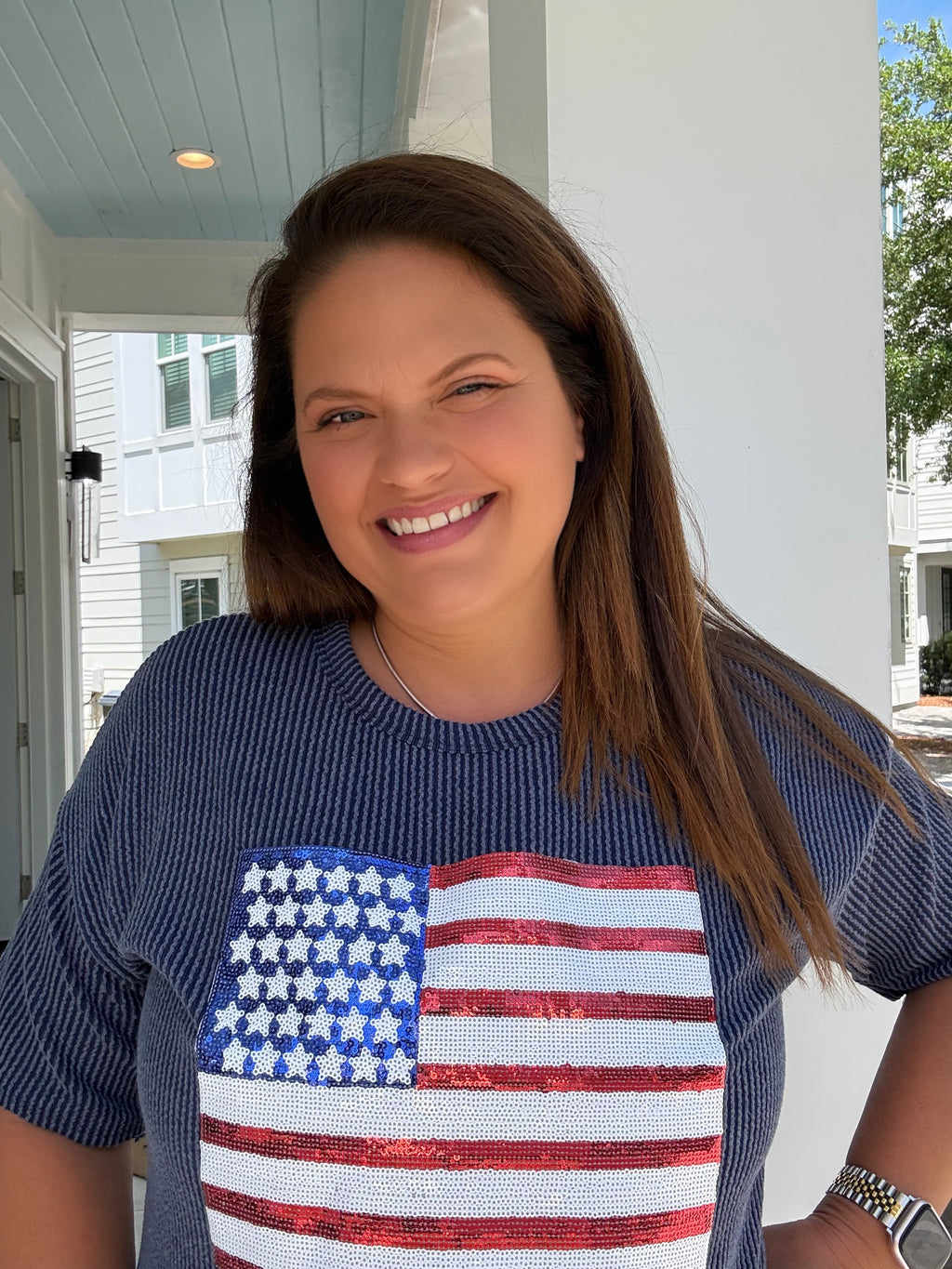 Navy Flag Top by HeimishUSA (ARRAY) — Ships 2-3 weeks - BFF Here