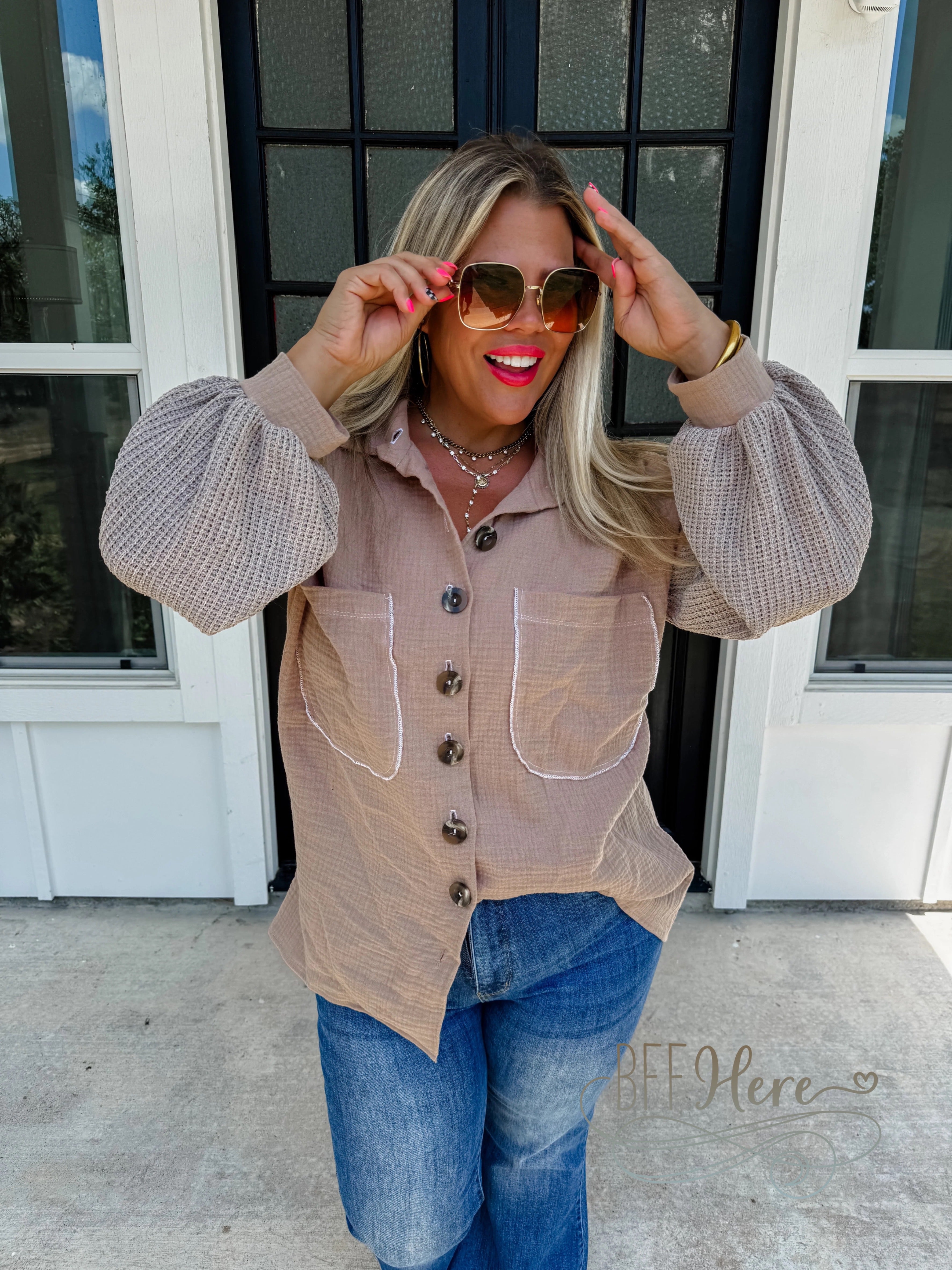 PREORDER: In The Moment Knit Sleeve Top by Blakeley (Ships Beginning of October) - BFF Here