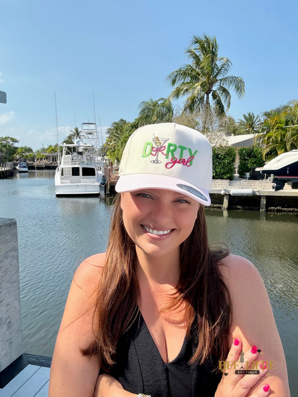 Dirty Girl Embroidered Trucker Hat - BFF Here