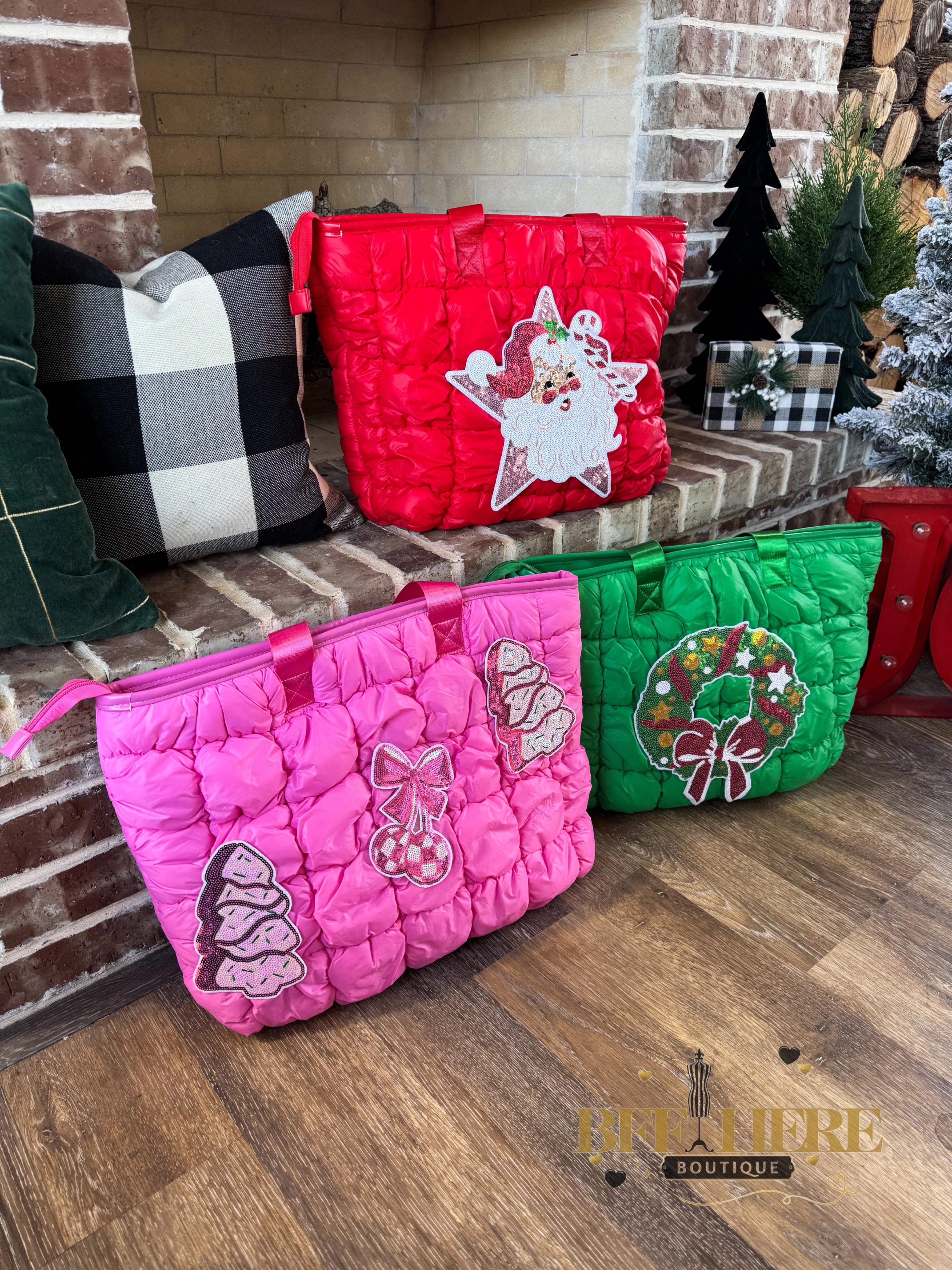 Christmas Puffer Bags by Blakeley - BFF Here