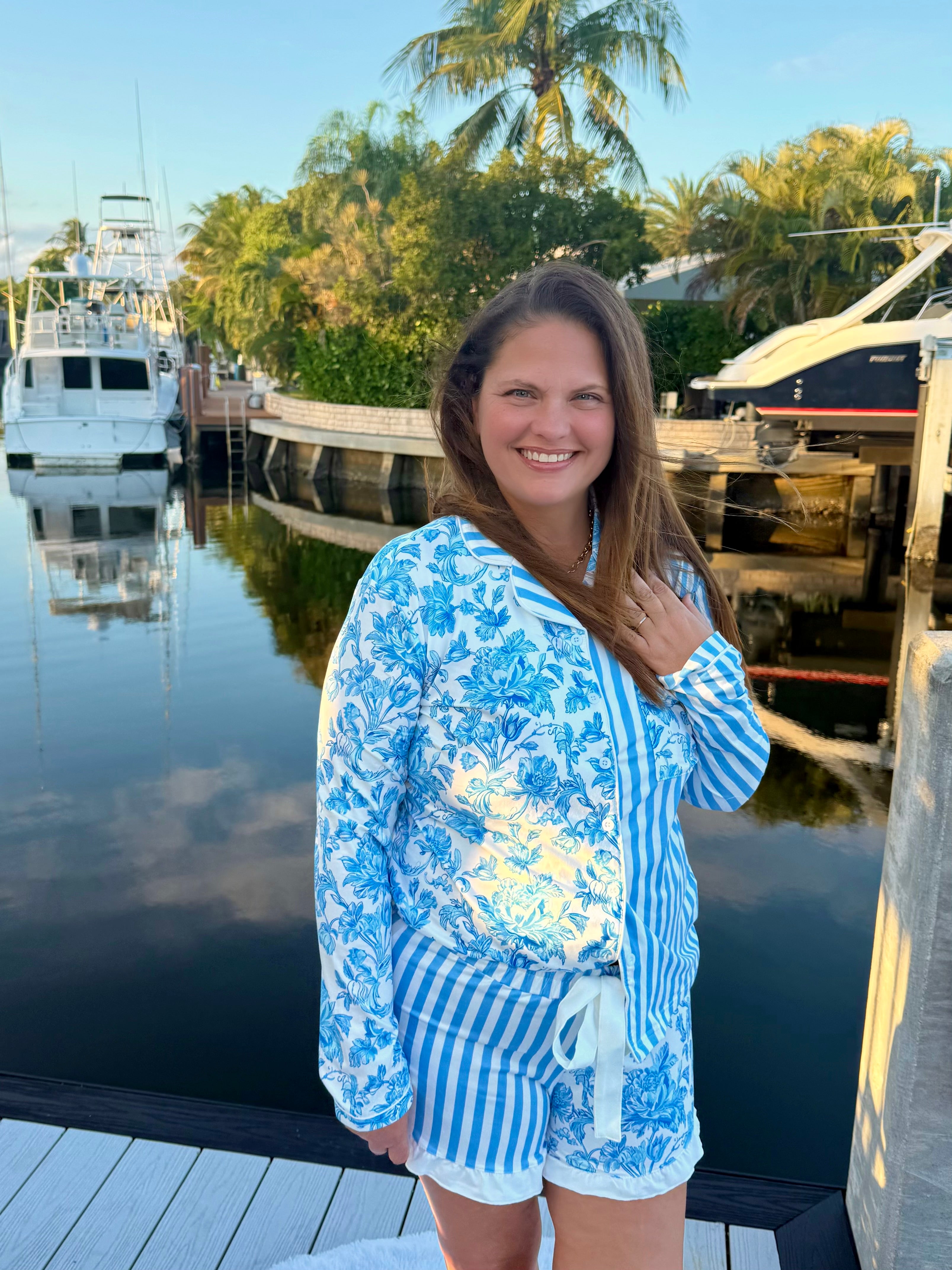 Morning Bloom Ruffle Pajama Set by Jess Lea - BFF Here