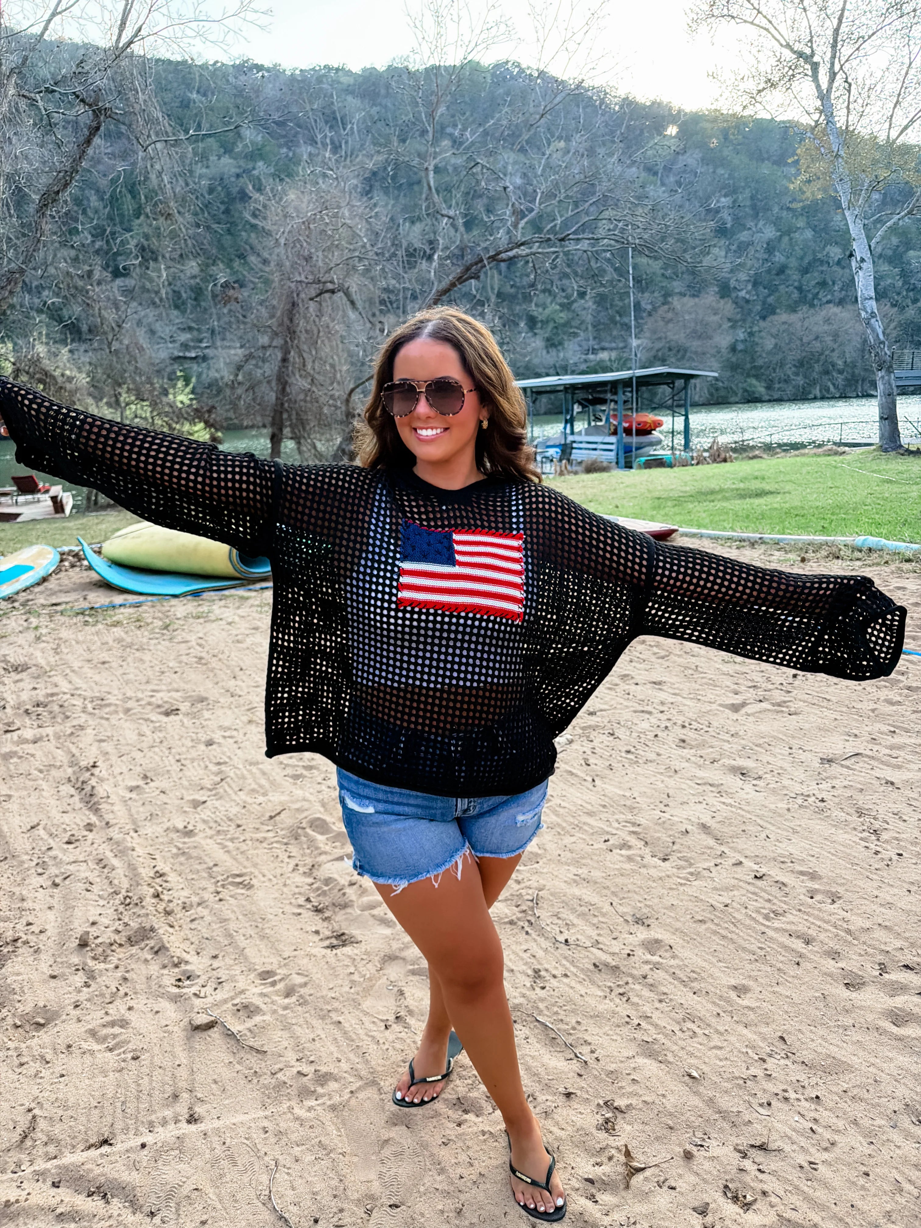 PREORDER: Freedom Flag Patch Pullover by Blakeley (ETA: May) - BFF Here