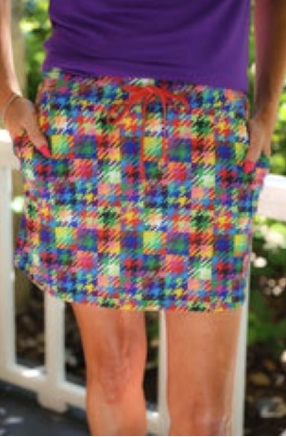 PREORDER: Happy Houndstooth Skort by Jess Lea (ETA: July)