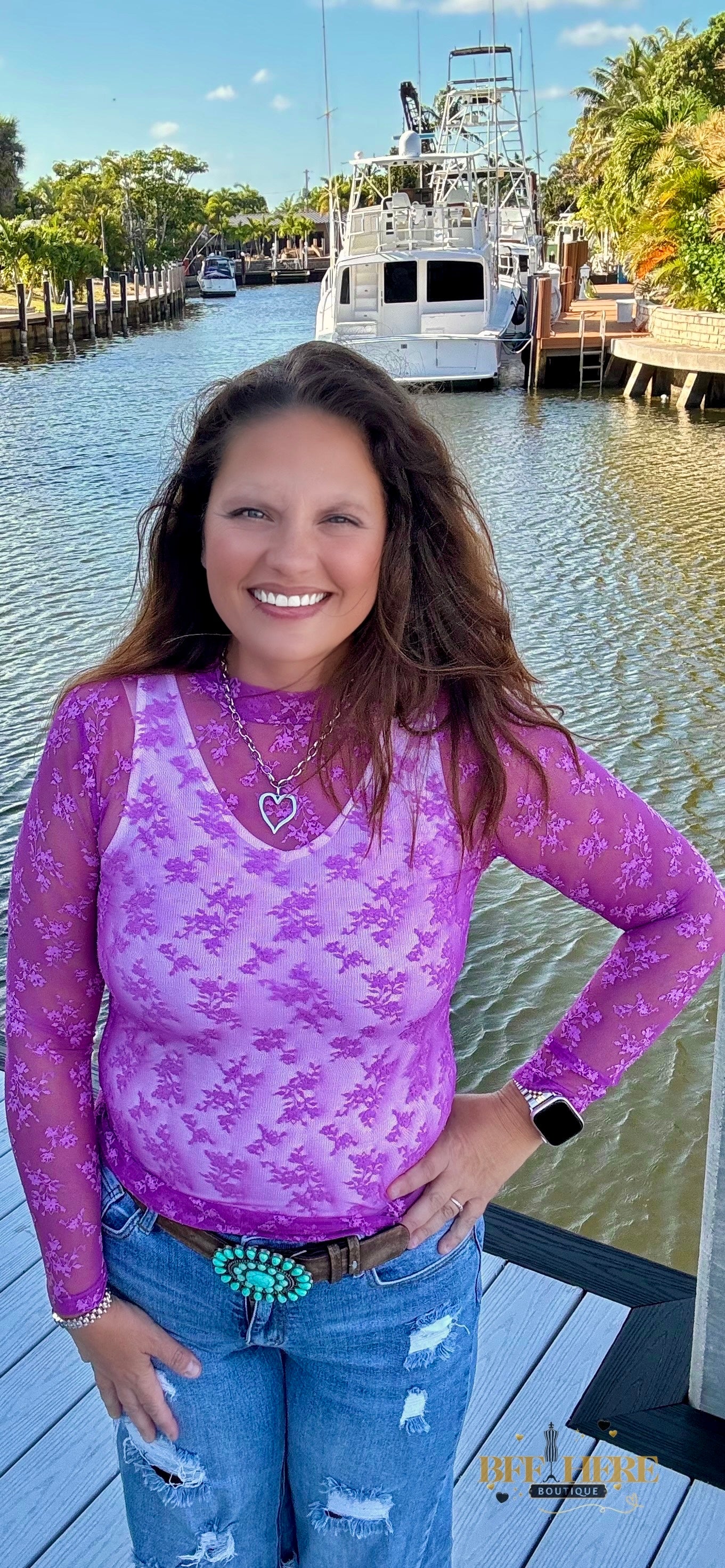 Purple Skies Lace Top by Sterling Kreek - BFF Here