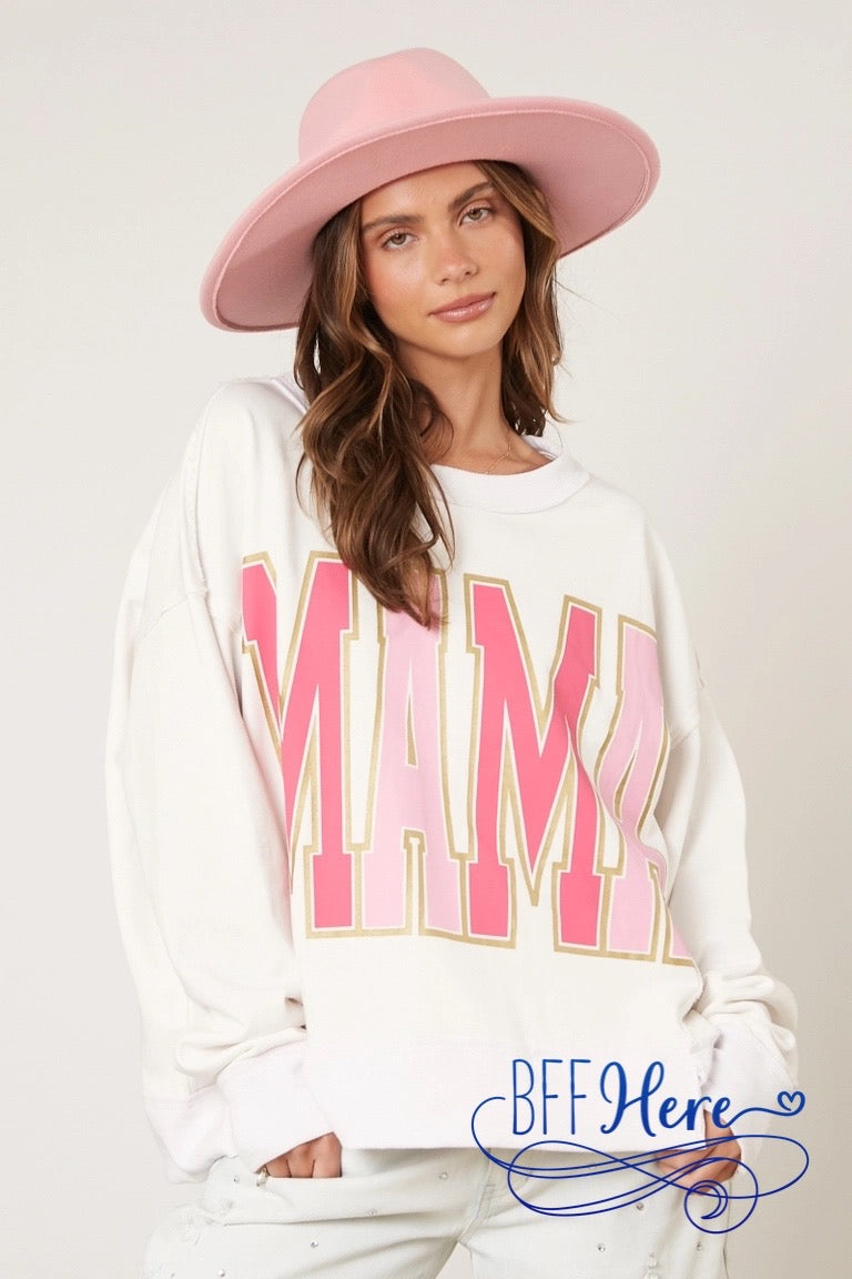 PREORDER: Cozy Mama: Chic Oversized Sweatshirt (Ships End of January) - BFF Here