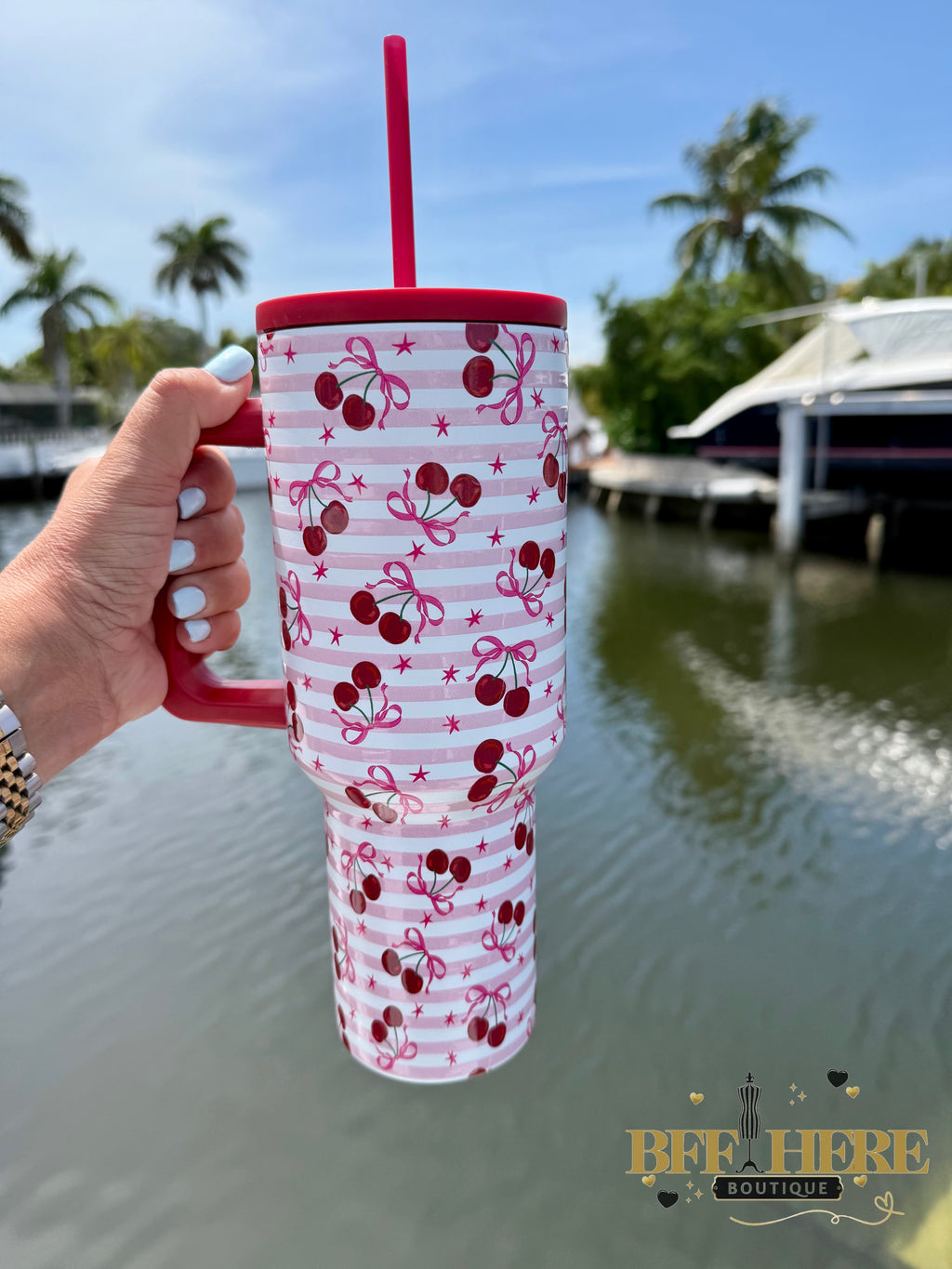 Cherry Bomb Tumbler by Jess Lea - BFF Here