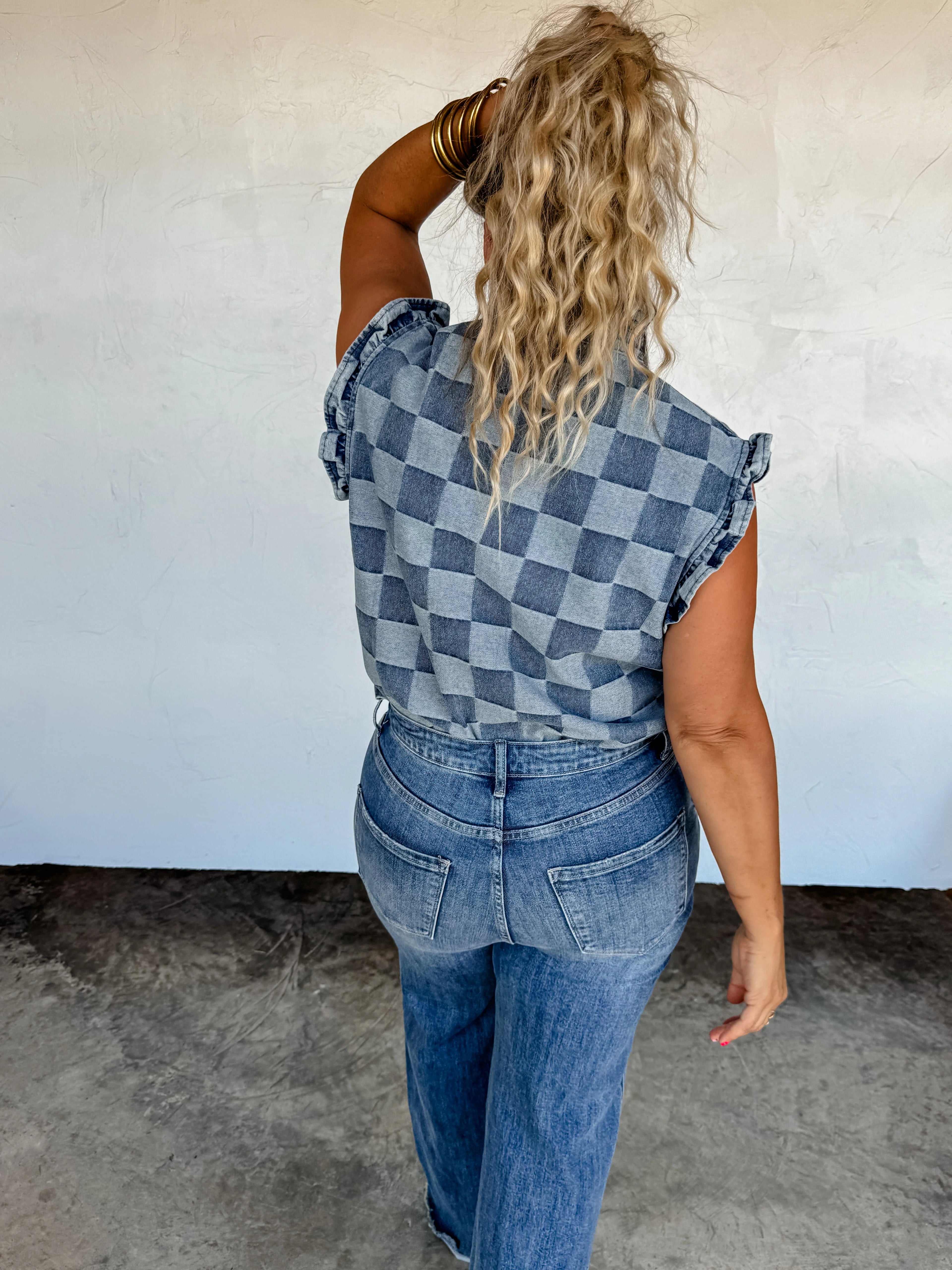 Lainey Denim Vest by Blakeley - BFF Here