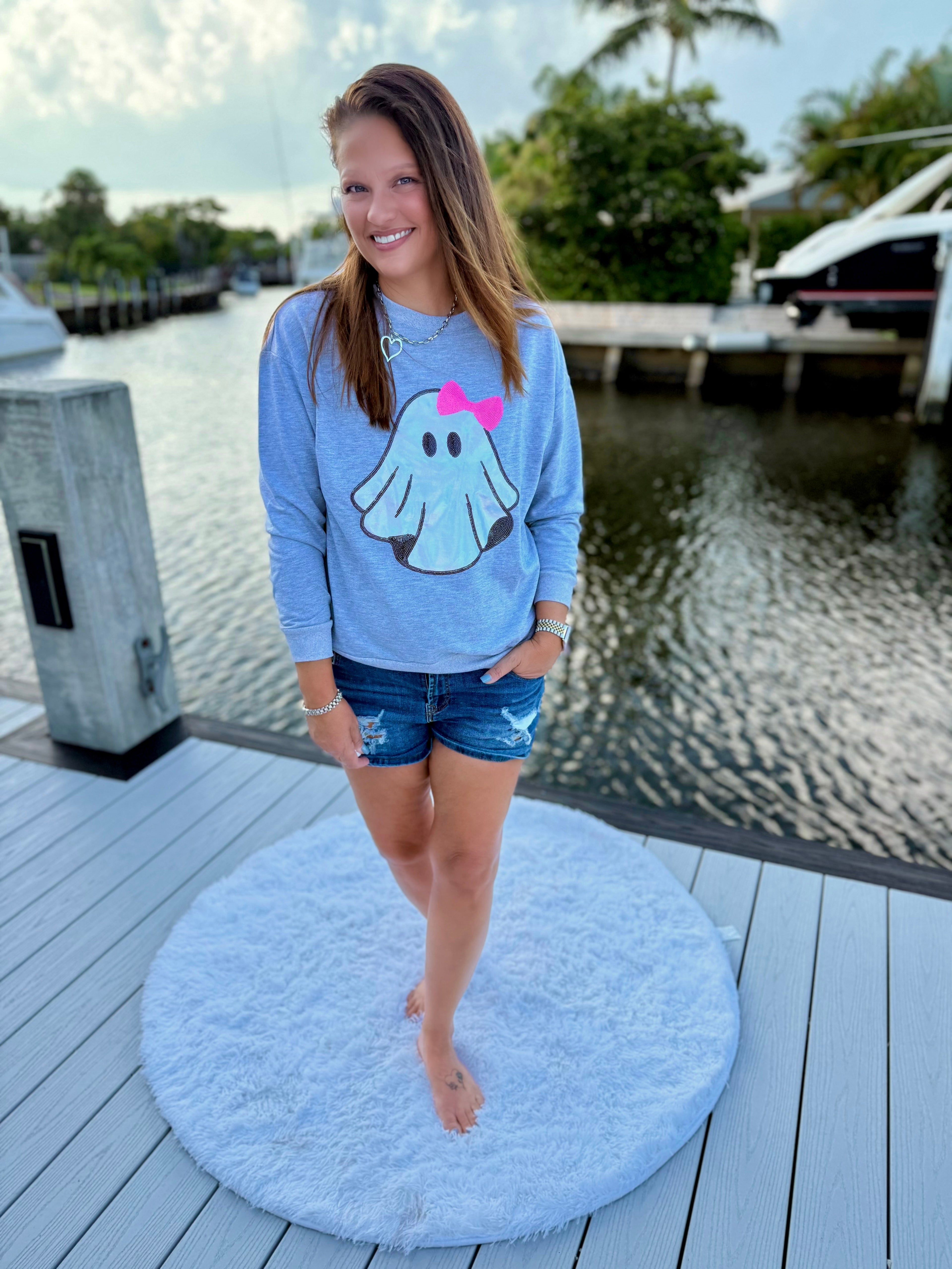 Gigi The Ghost Metallic Pullover by Jess Lea - BFF Here