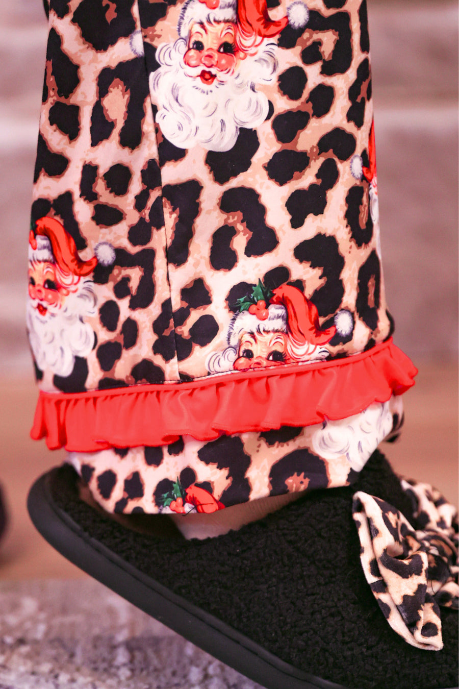PREORDER: Santa Safari Chic Ruffle Pajama Set by Jess Lea (ETA September)