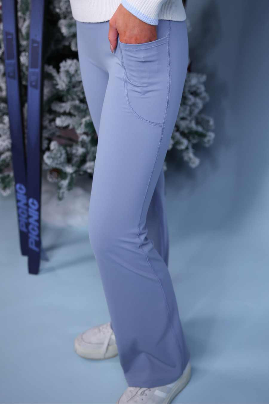 PREORDER: Compression Flared Leggings / Icy Gray (ARRAY) by Jess Lea (ETA: October)