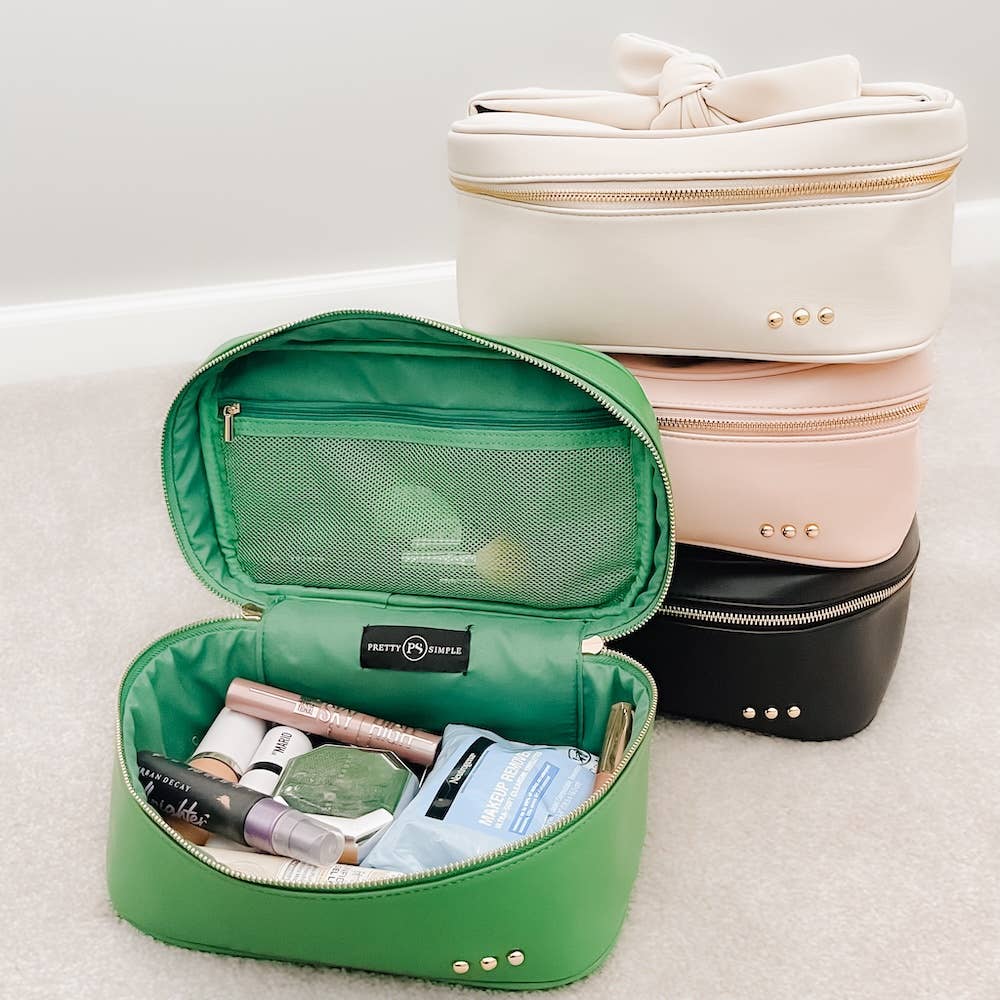 Madelyn Bow Makeup Bag by Pretty Simple - BFF Here