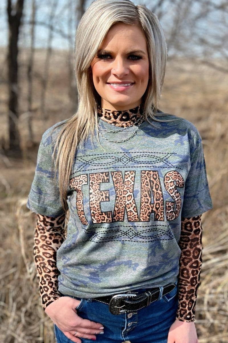 Stitched In Texas Tee - BFF Here