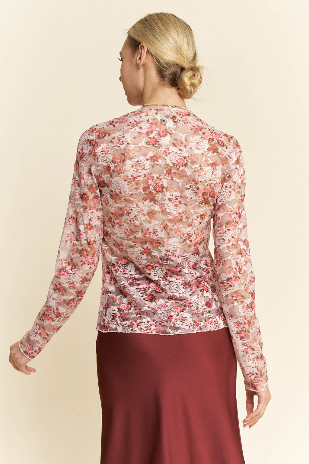 Vintage Floral Charm Mesh Top / Choice of Color - BFF Here