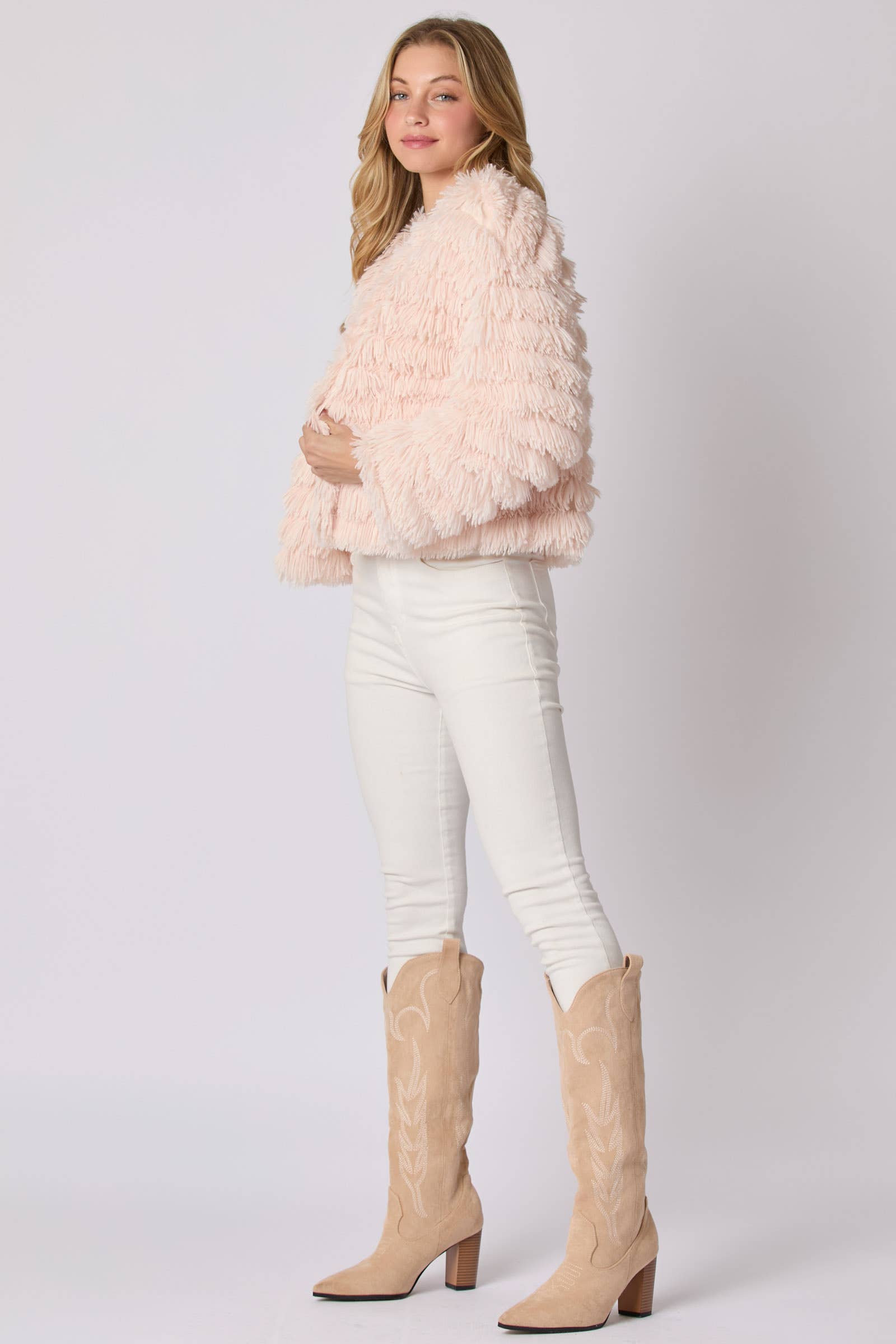 Blush Bliss Faux Fur Jacket - BFF Here