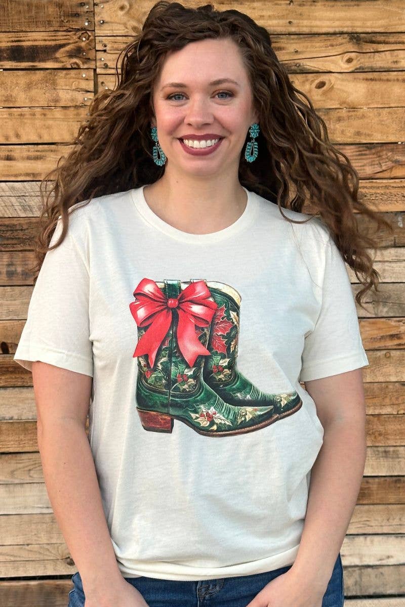 All I Want For Christmas Is Boots Tee by Sterling Kreek - BFF Here