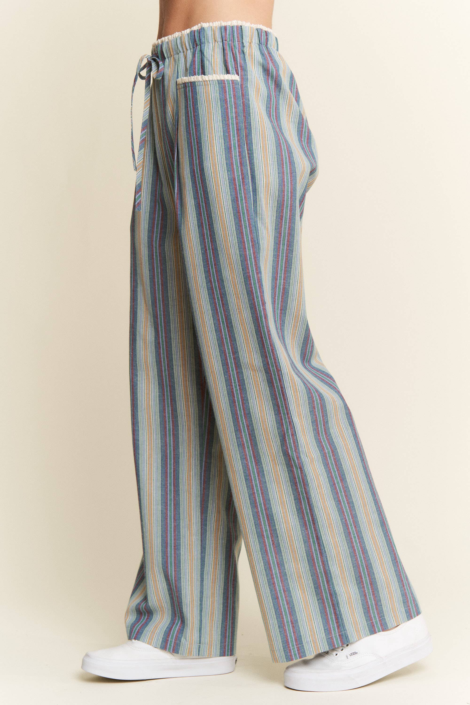 PREORDER: Eclectic Stripe Linen Pants by Jade by Jane (ETA: Beginning of October) - BFF Here
