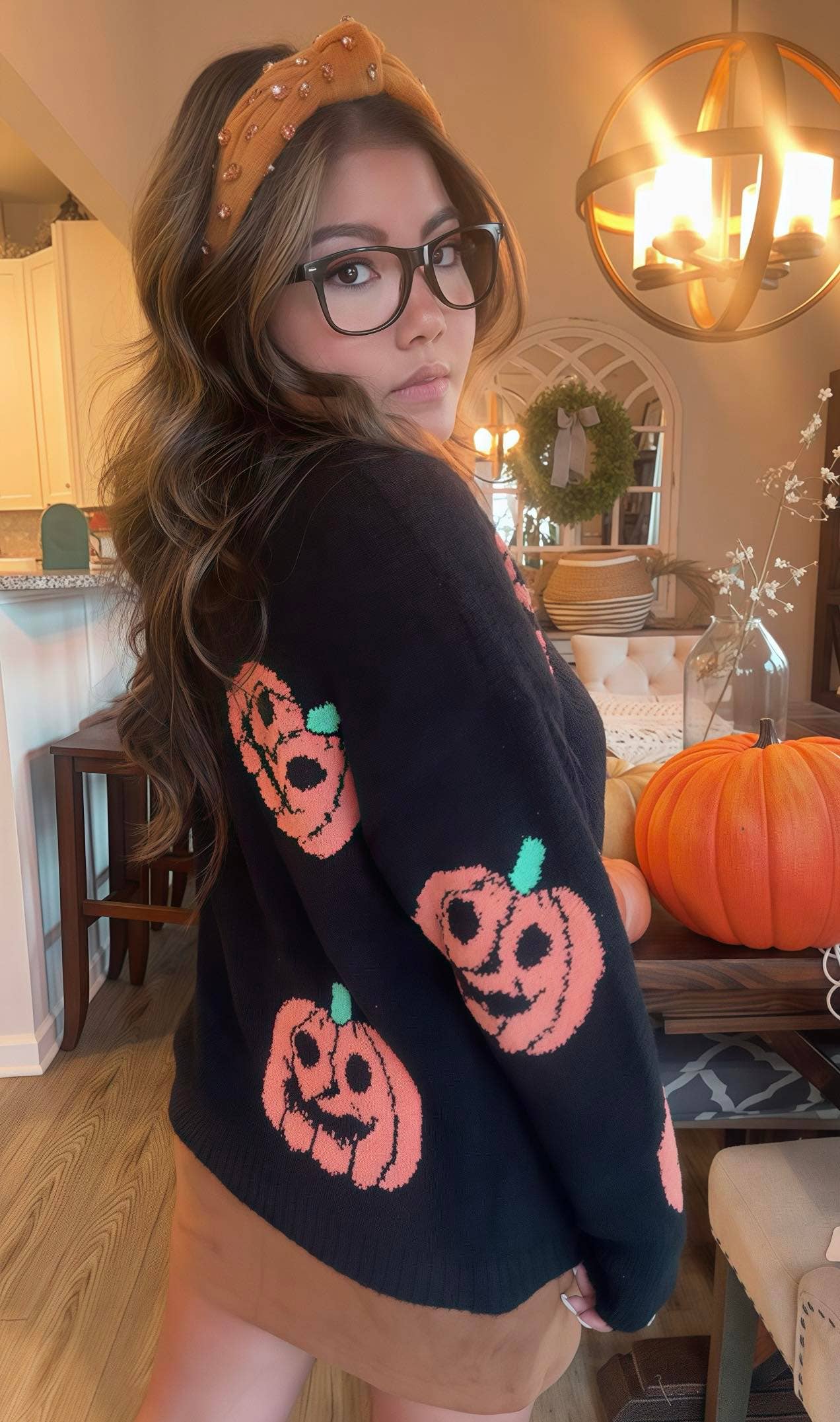 PREORDER: Paige Cloud Pumpkins Sweater by JadyK (Ships Beginning of October) - BFF Here