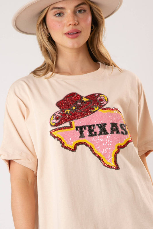 Glittering Texas Spirit Tee - BFF Here