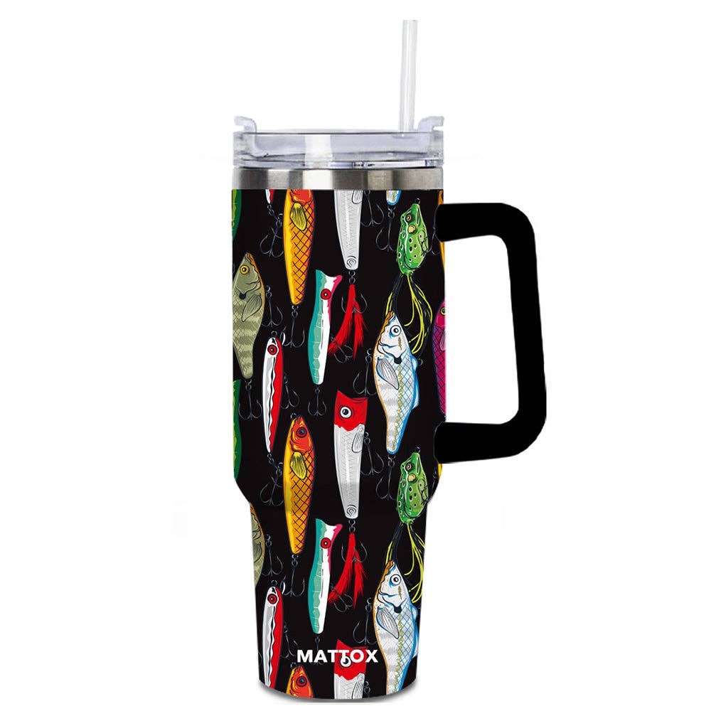 Fishing Lures Tumbler Cup - BFF Here