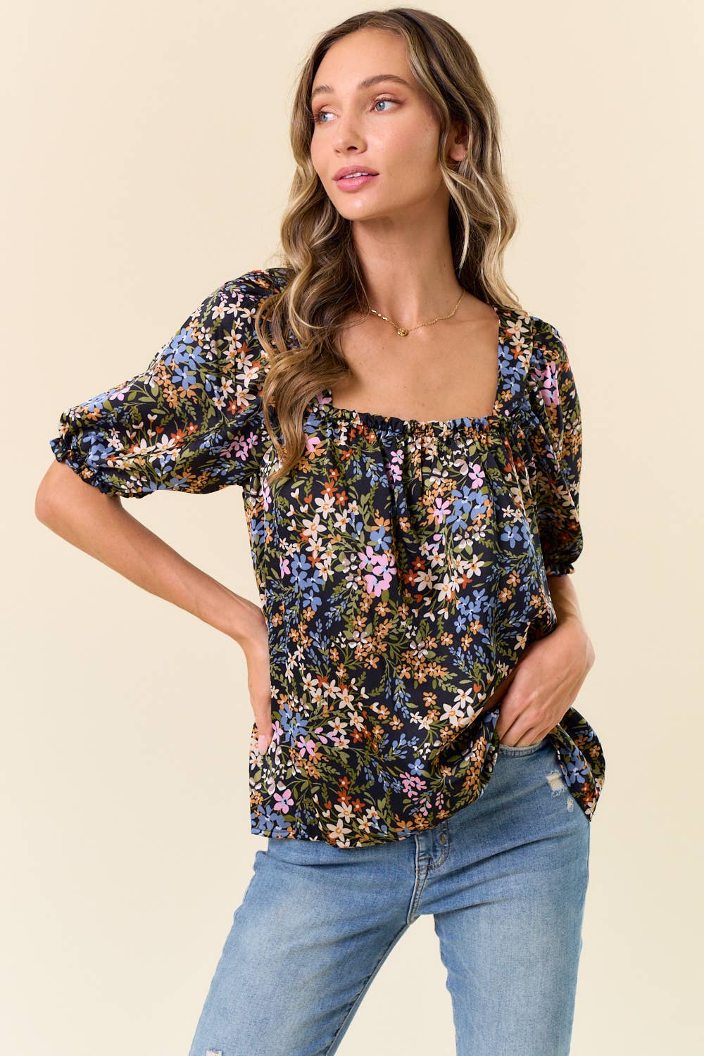 See You Soon Floral Top - BFF Here