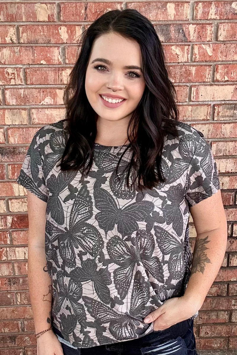 Love Is Like A Butterfly Top by Sterling Kreeek - BFF Here