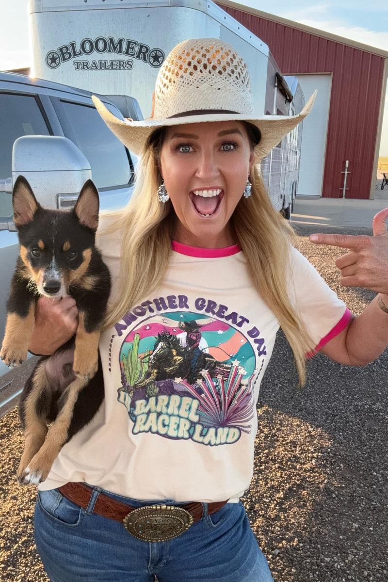 Barrel Racer Land Ringer Tee by Sterling Kreek - BFF Here