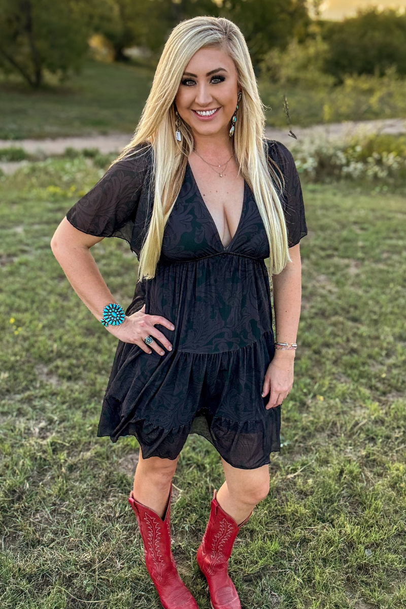 Tooled In Black Dress by Sterling Kreek - BFF Here