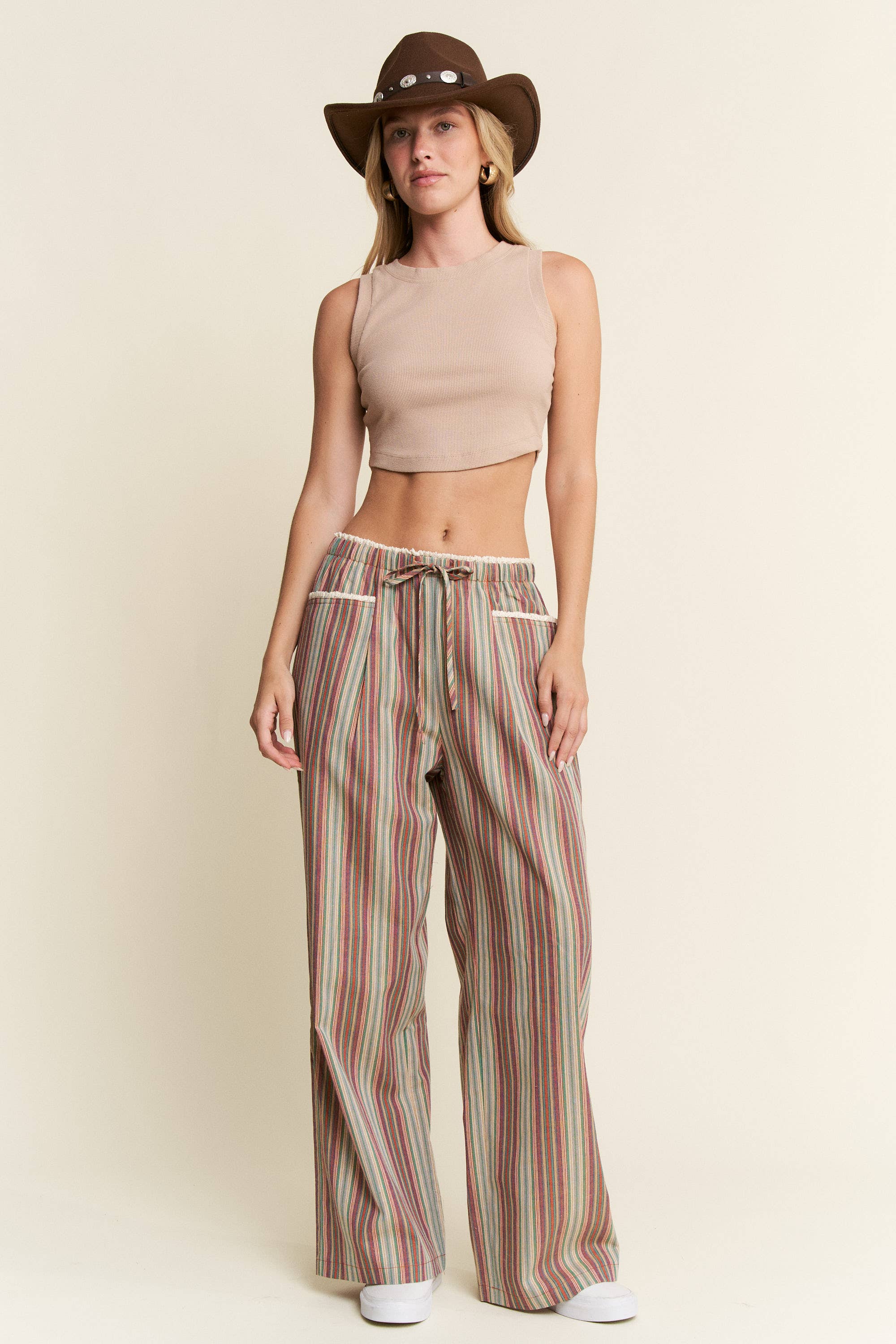 PREORDER: Eclectic Stripe Linen Pants by Jade by Jane (ETA: Beginning of October) - BFF Here