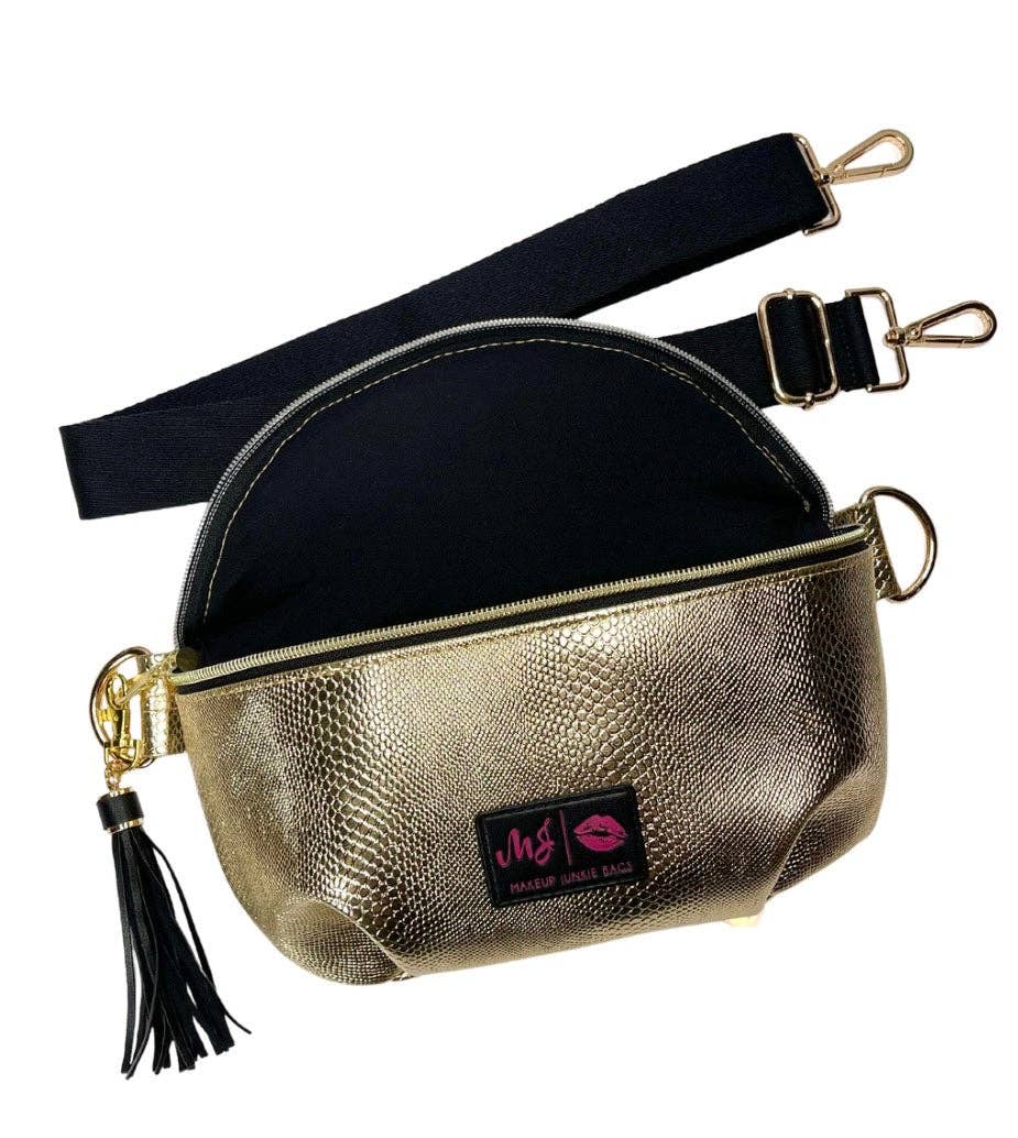 Sidekick- Gold Serpent by Makeup Junkie Bags - BFF Here