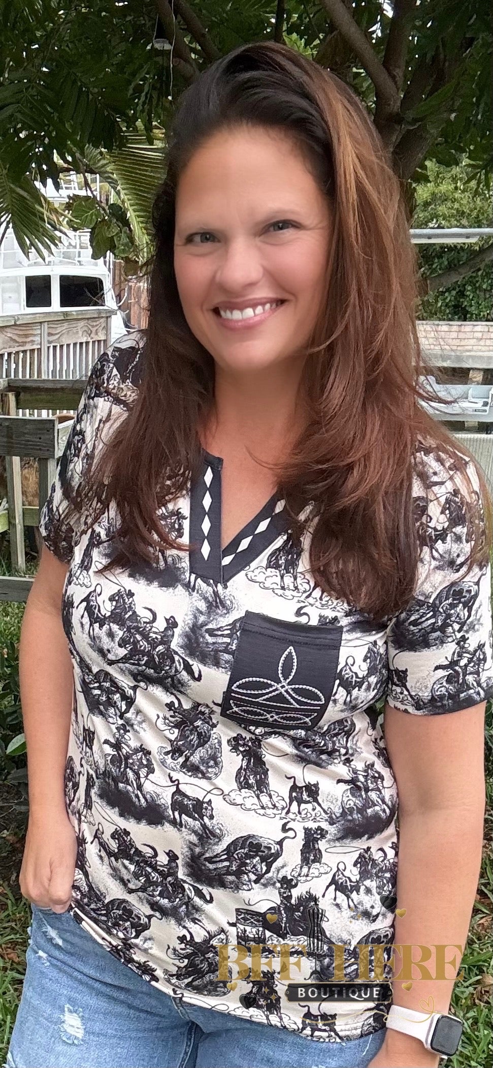 Rodeo Road Bootstitch Top by Sterling Kreek - BFF Here