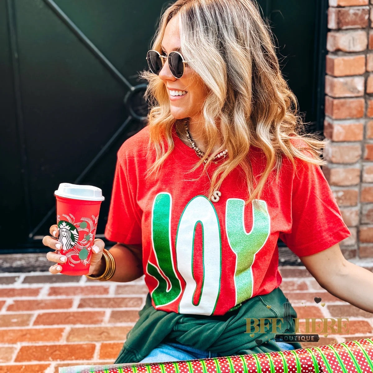 Spreading Joy Holiday Tee - BFF Here