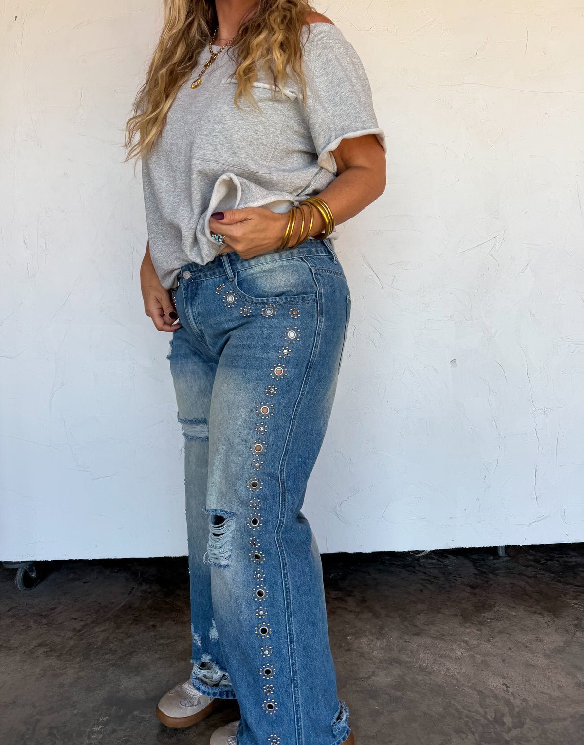 PREORDER: The Jagger Studded Jeans by Blakeley (ETA: January) - BFF Here