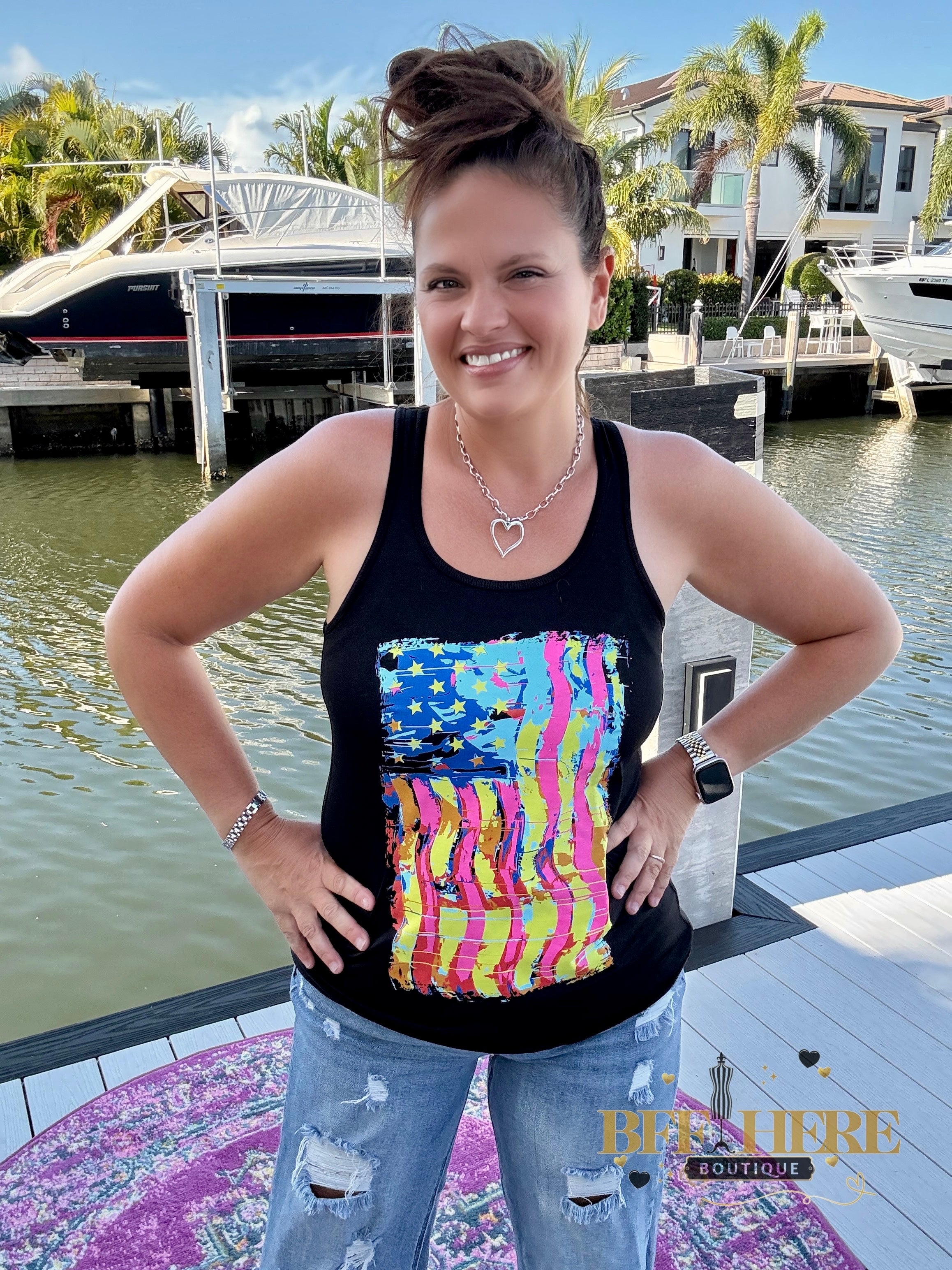 Party In The USA Tank by Sterling Kreek - BFF Here